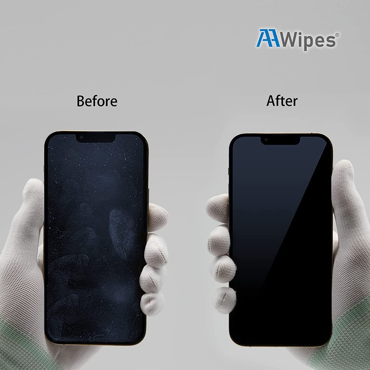 Aawipes Polishing Cloths (6.3'' X 6.3'' Grey Superfine) Compatible With Apple Iphone, Ipad, Macbook, Iwatch, Soft & Nonabrasive