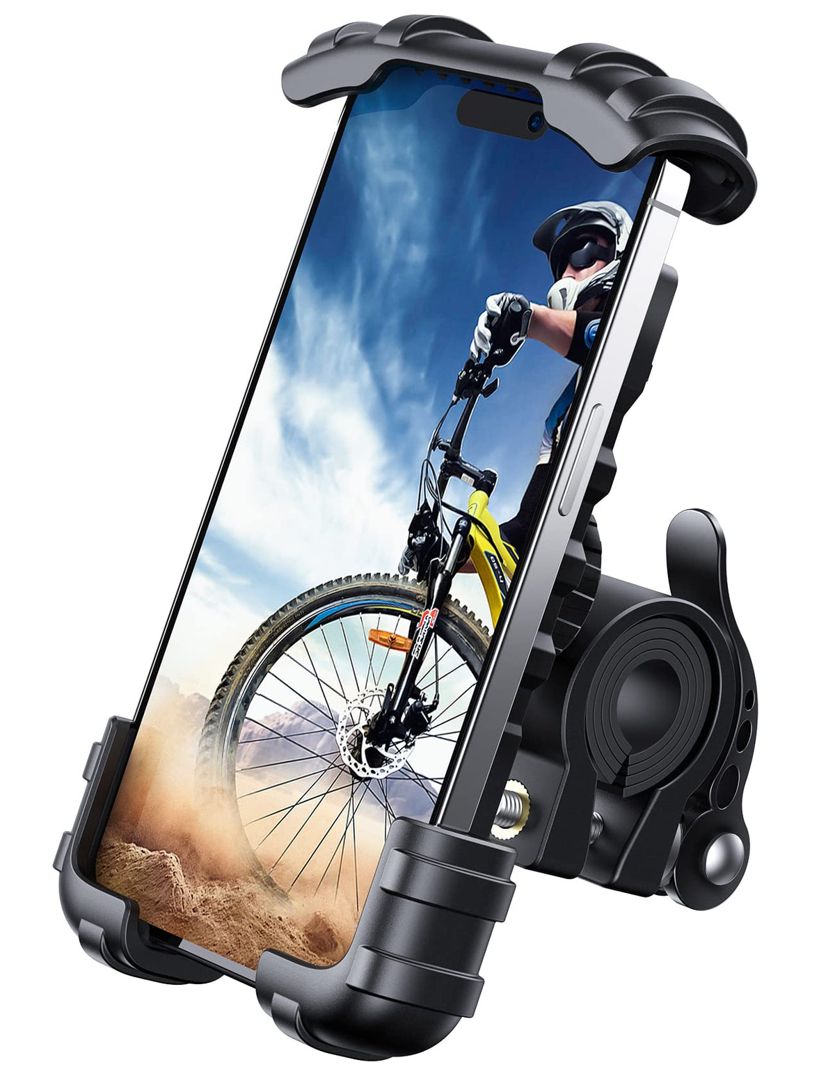 Lamicall Bike Phone Holder, Motorcycle Phone Mount   Motorcycle Handlebar Cell Phone Clamp, Scooter Phone Clip For Iphone 15 Pro