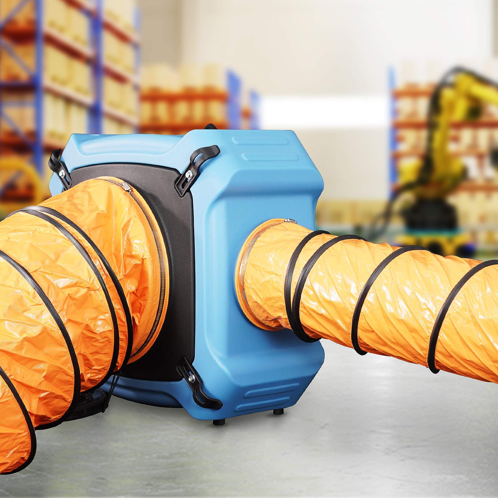 Alorair 8 Pvc Flexible Duct Hose For Cleanshield Hepa 550 Air Scrubber And Pureairo Hepa Max 770/870/970, Easy Storage (8 Inch X