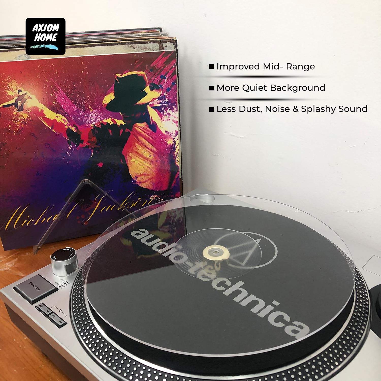 Acrylic Turntable Mat,11.75    Platter Slipmat For 12'' Vinyl Record Players, Antistatic, Noise Reducing Design For Enhanced Sou