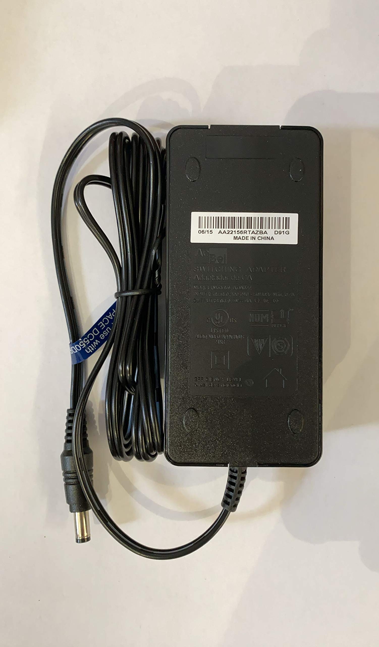 Odroid 5V/4A Power Supply Us Plug   Black   1 Pack   Power Supply Adapter   Barrel Connector