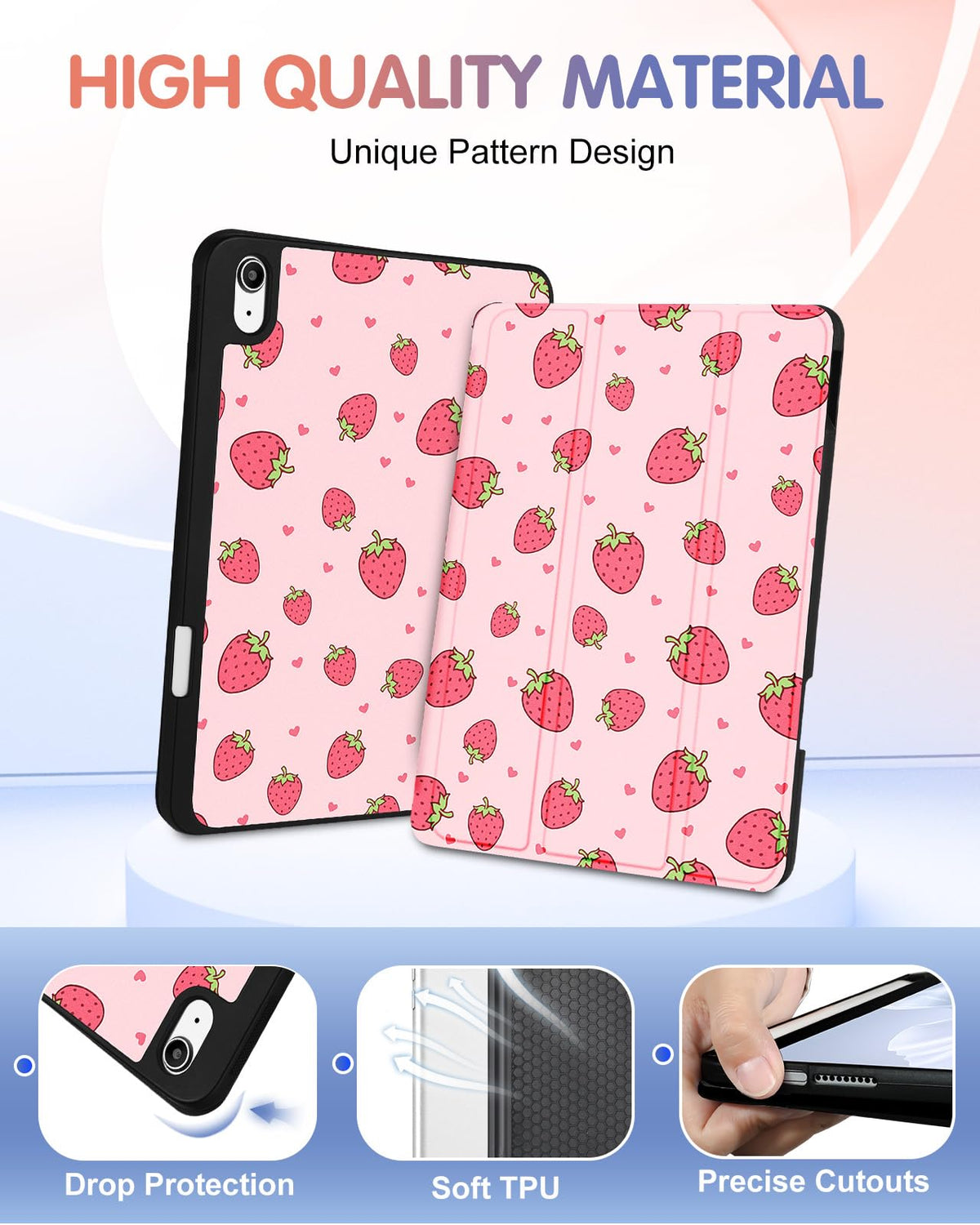 Wazzasoft For Apple Ipad 10Th Generation Case 10.9 Inch Cute Women Gir ...