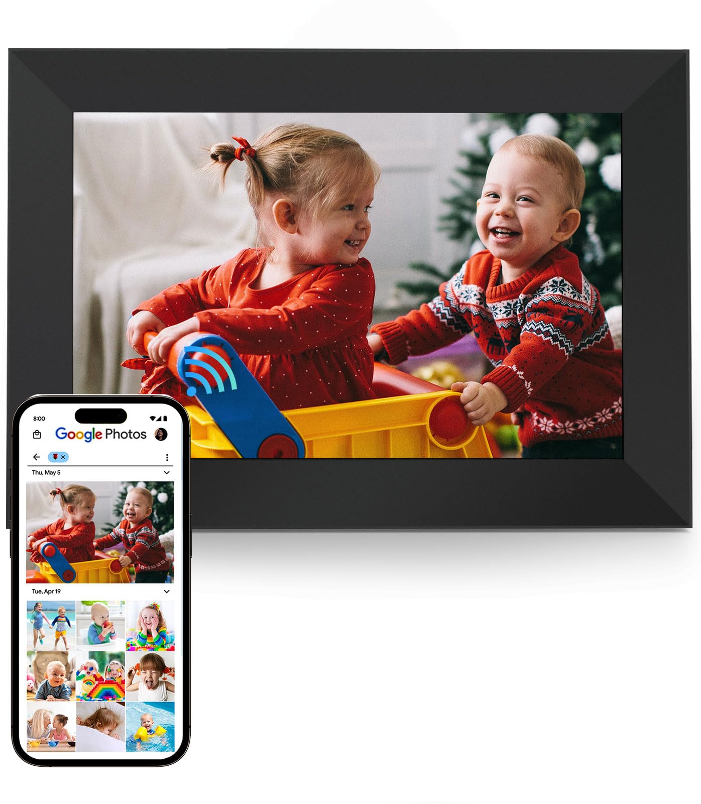 Cozyla Digital Photo Frame Wifi Smart Digital Picture Frame Free Unlimited Storage Share Photo With Family And Friend Via App Em