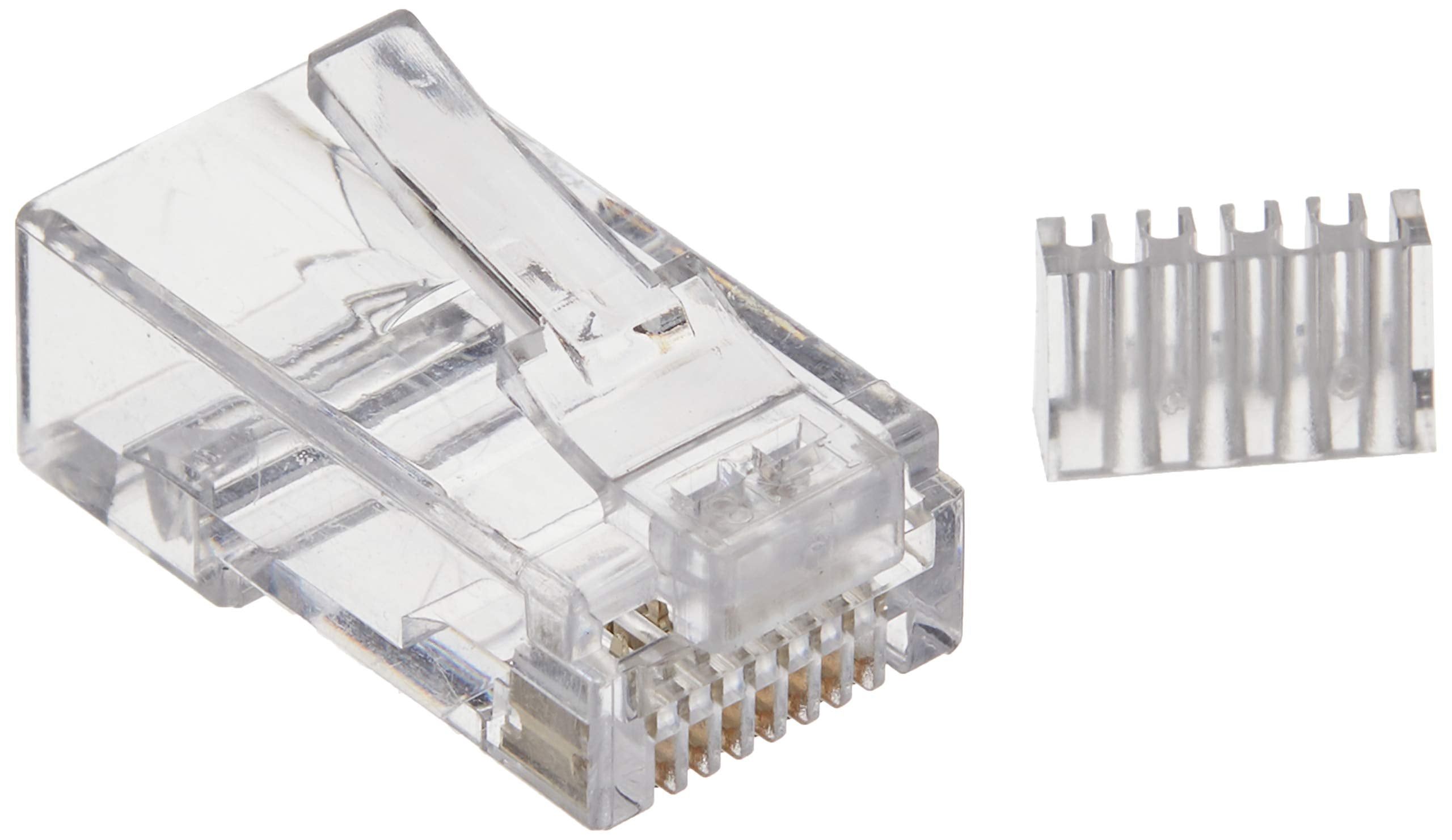 StarTech.com Cat 6 RJ45 Modular Plug for Solid Wire - 50 Pack (CRJ45C6SOL50),Clear