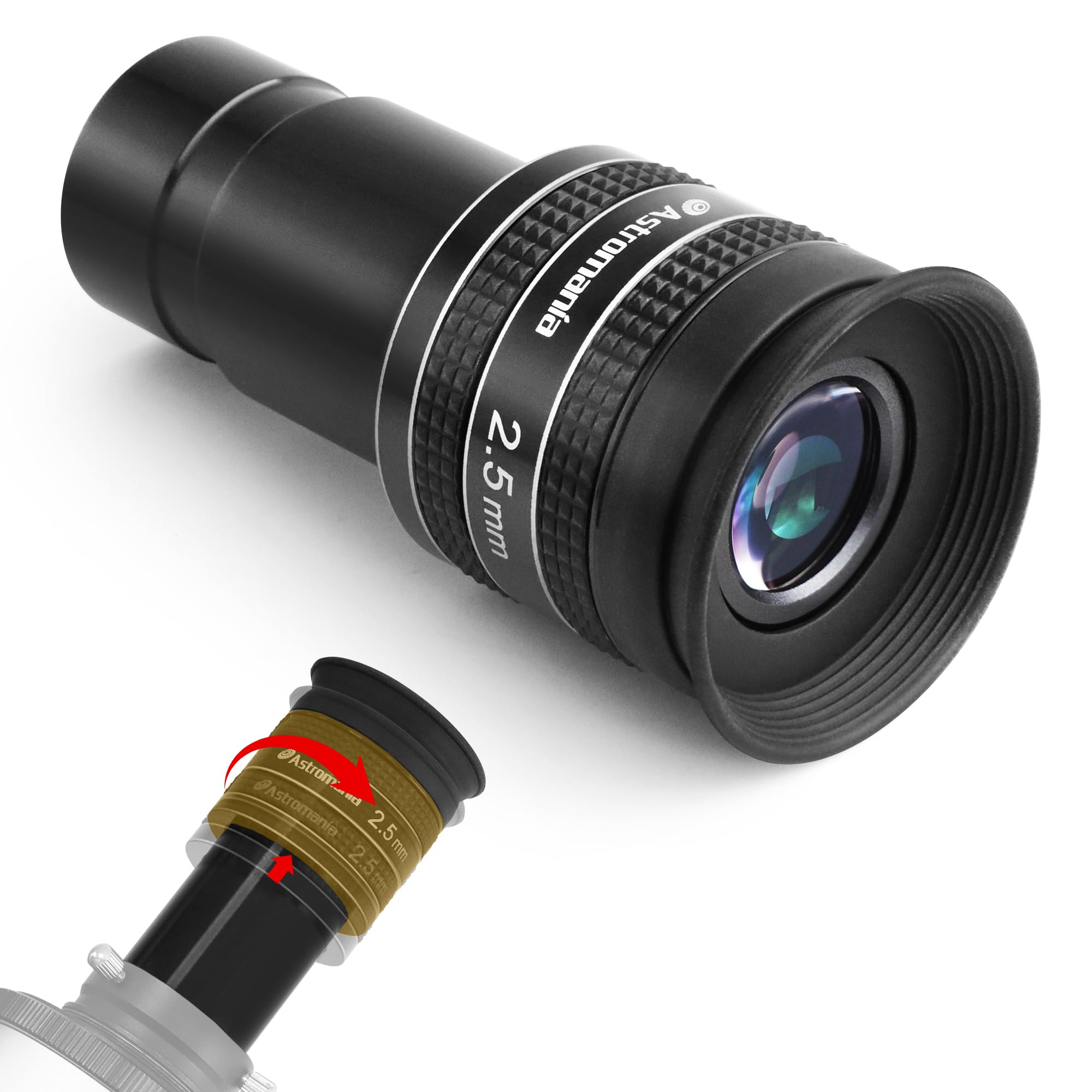 Astromania 1.25 2.5mm 58-Degree Planetary Eyepiece for Telescope