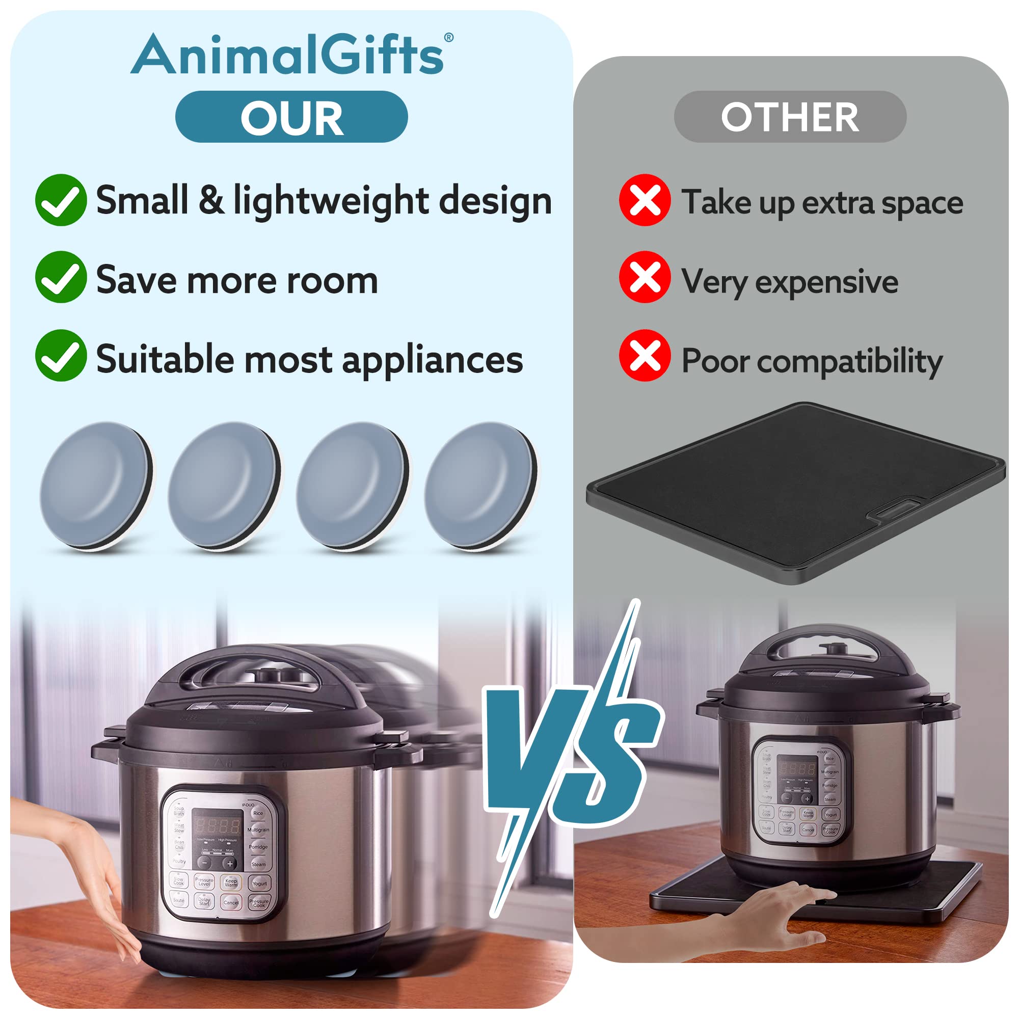 Appliance Sliders For Kitchen Appliances 24 Pcs Self Adhesive Small Kitchen Appliance Slider Kitchen Hacks Easy To Moviing & Spa