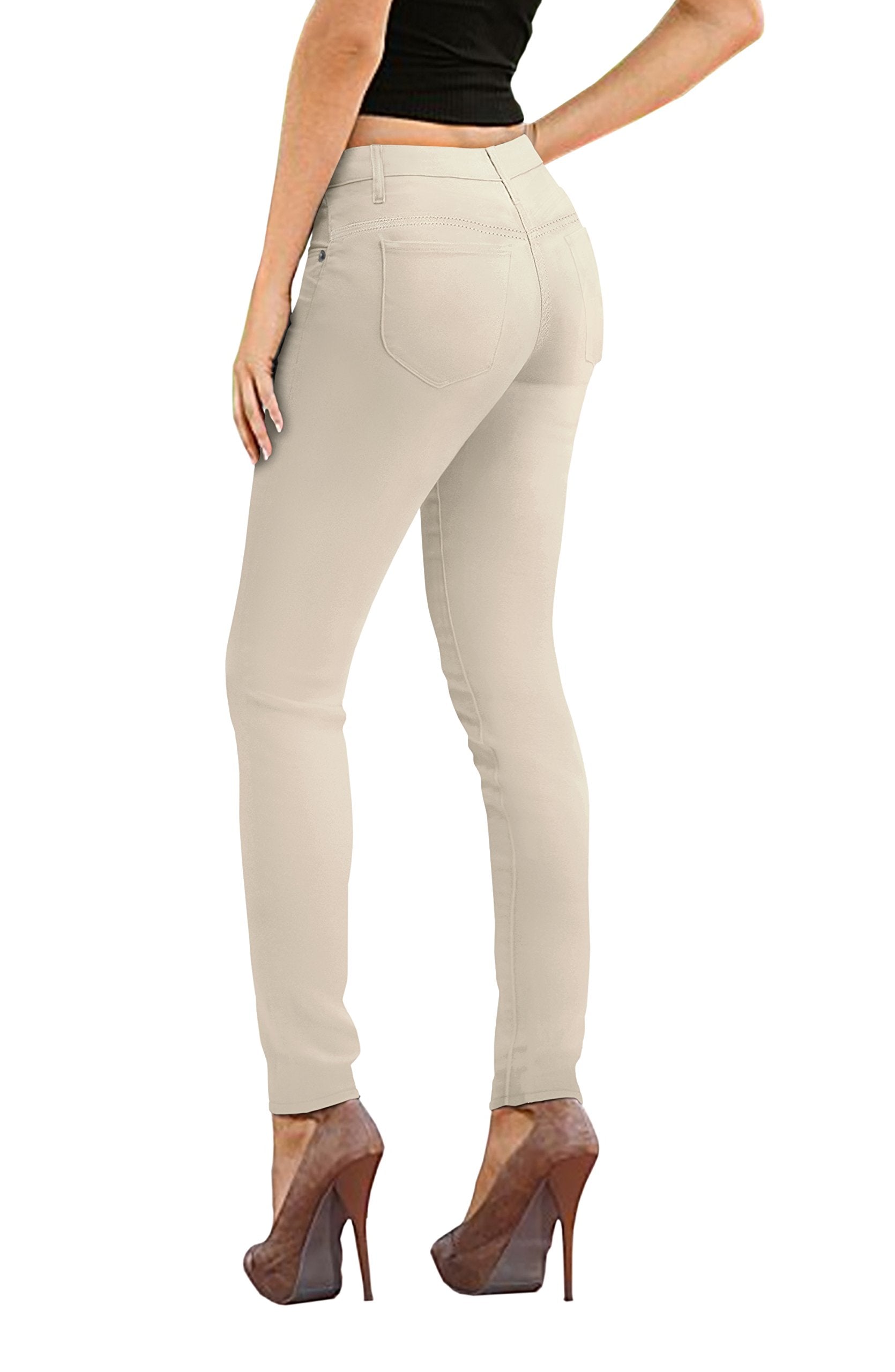 Womens Skinny Fit Stretch Twill Pant P31710Sk Winter Whi 9