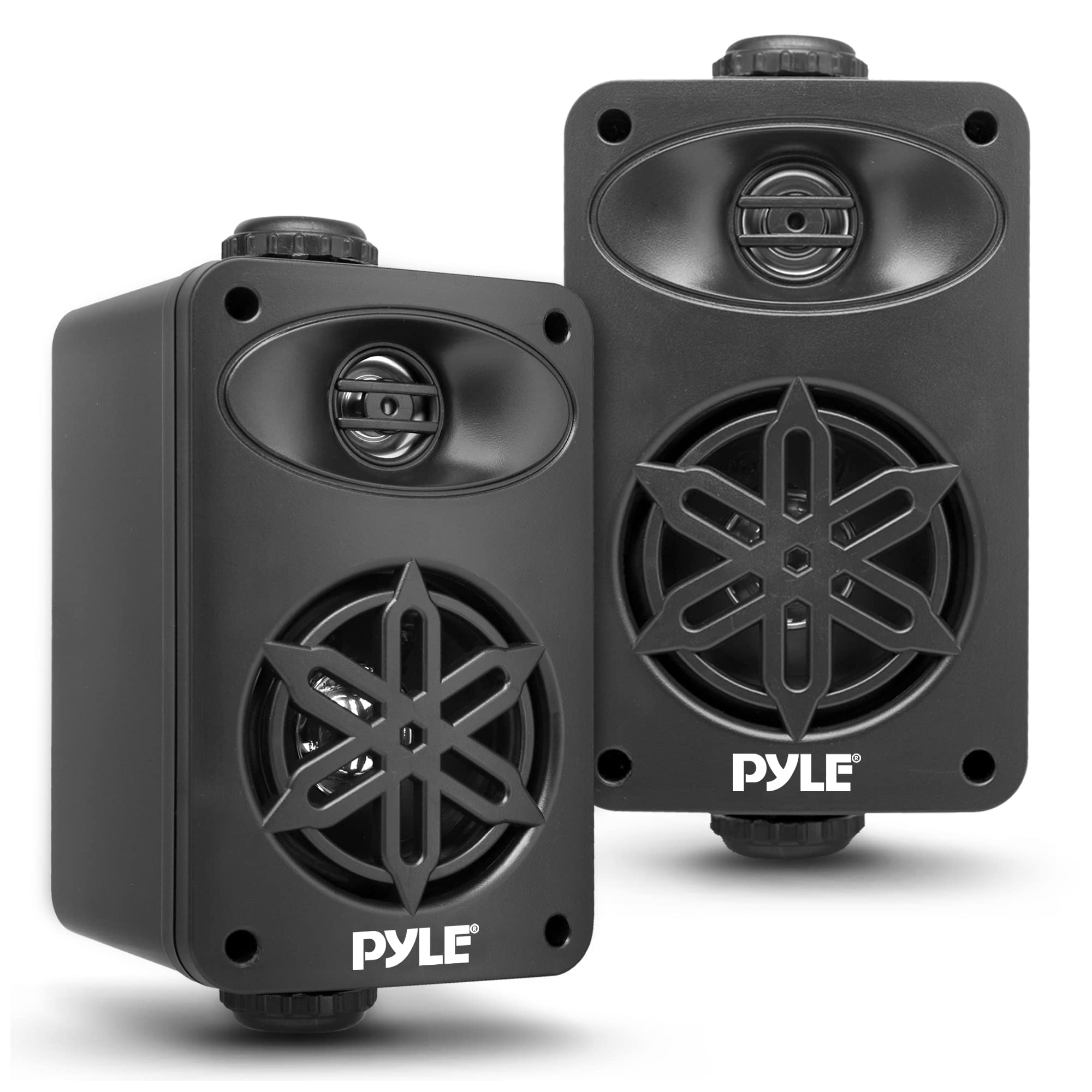 PYLE Outdoor Speakers Waterproof Marine Grade Speakers, Universal Mounting, Heavy Duty ABS Construction Boat, Patio, Pool, Ind
