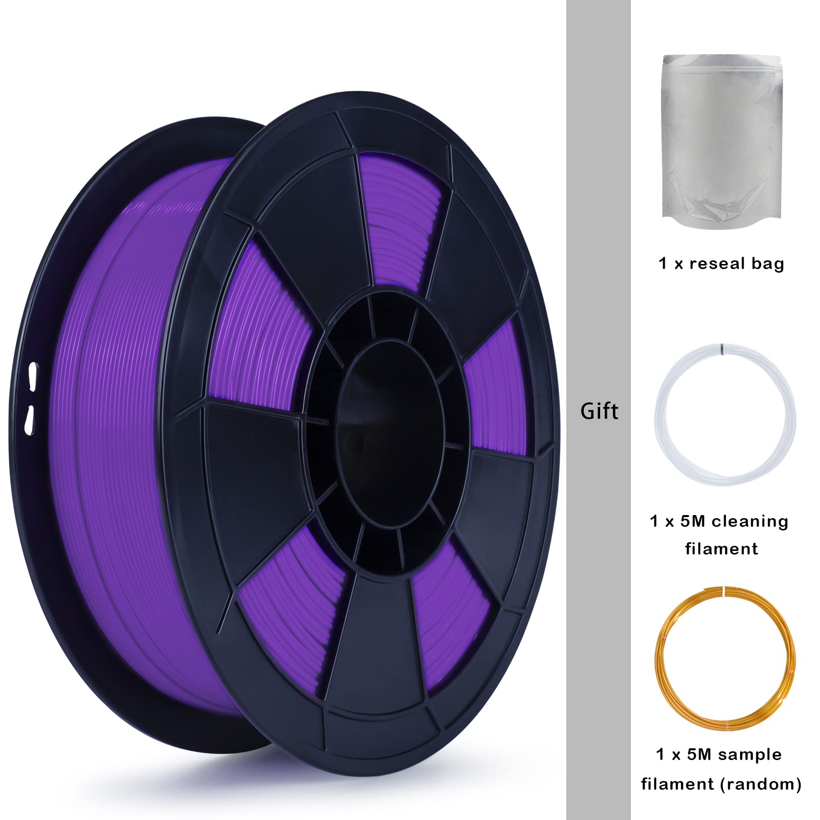 Ziro Pla Filament 175Mm,3D Printer Filament Pla Pro Basic Color Series 175Mm 1Kg(22Lbs), Dimensional Accuracy +  003Mm,Purple