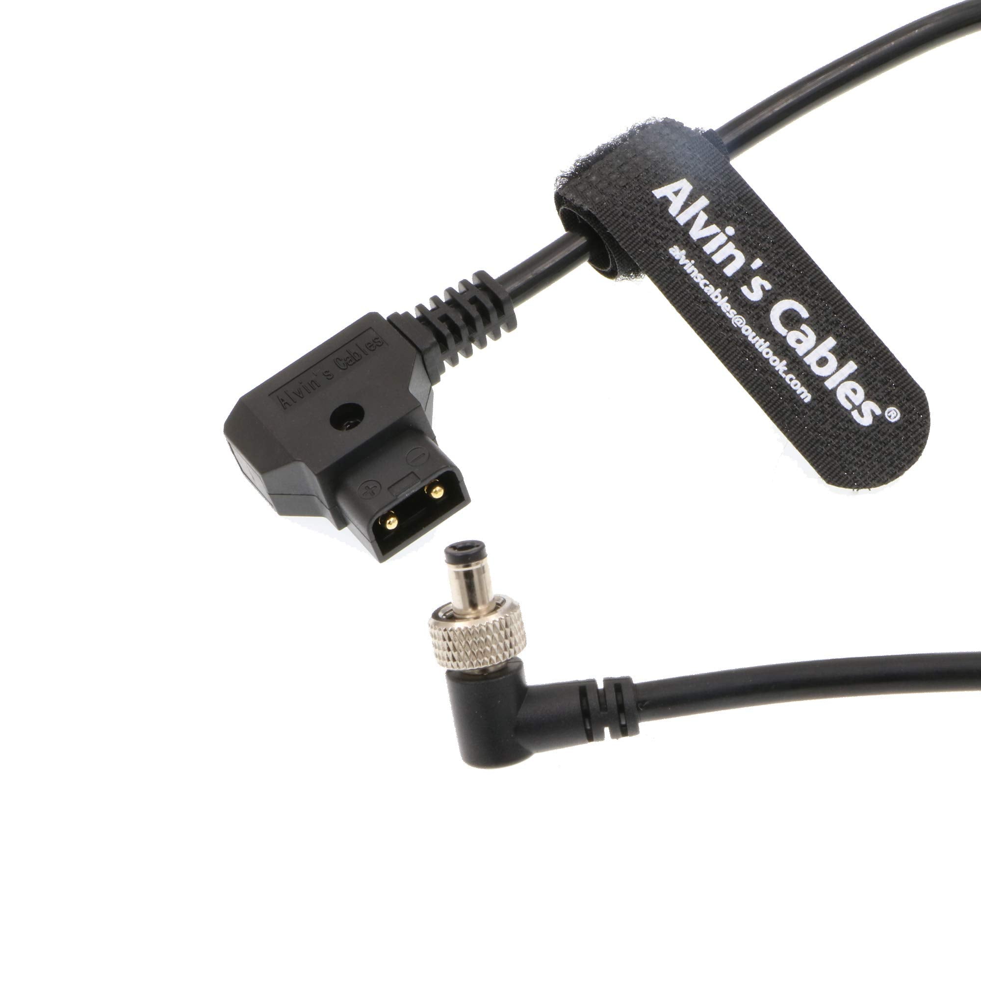 Alvin'S Cables Atomos Monitor Coiled Power Cable Right Angle Locking Dc 5.5 2.1 For Video Devices Pix E7 Pix E5 Touchscreen Disp