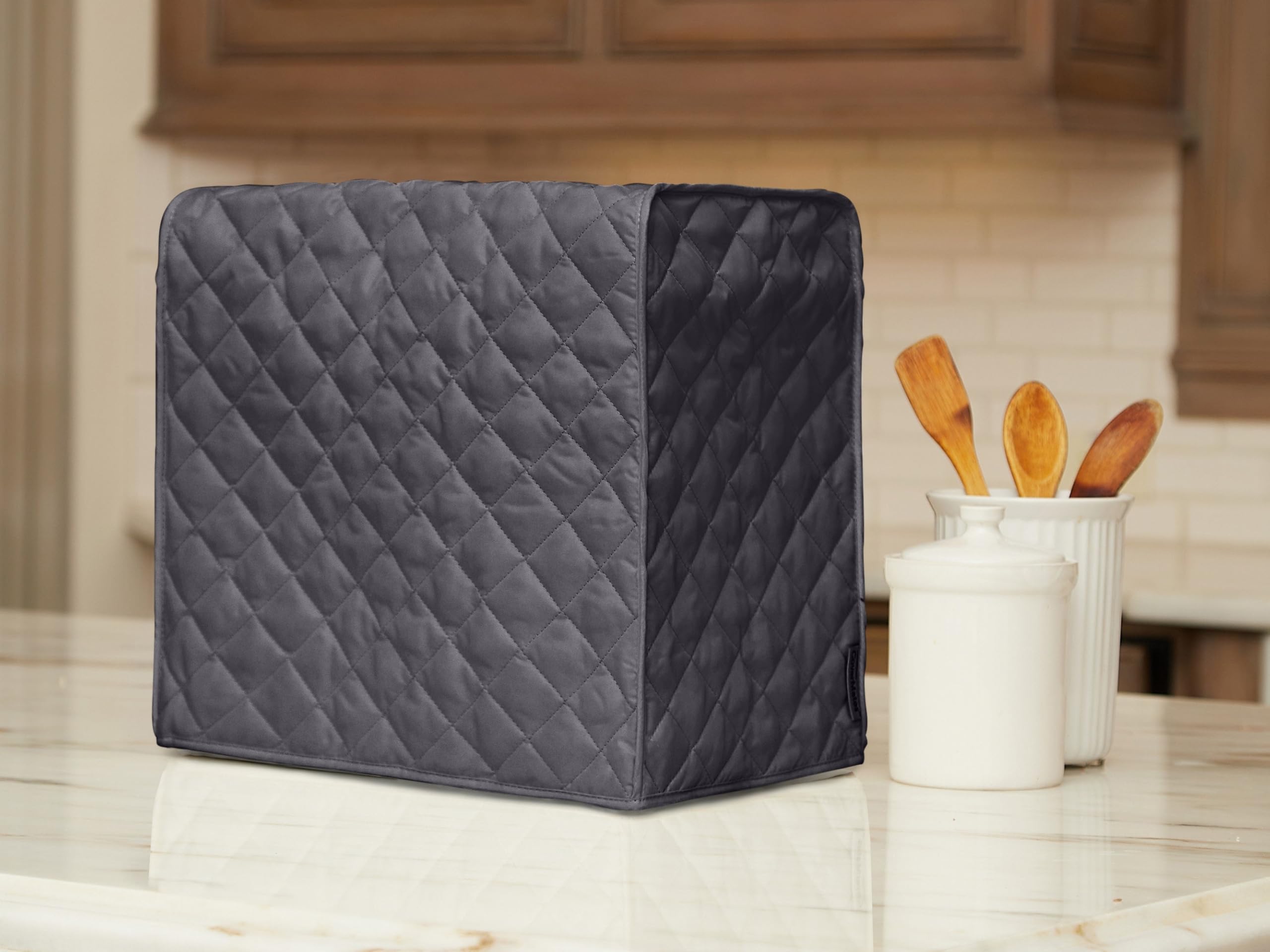 Covermates Keepsakes  Bread Maker Cover  Dust Protection - Stain Resistant - Washable  Appliance Cover, Slate