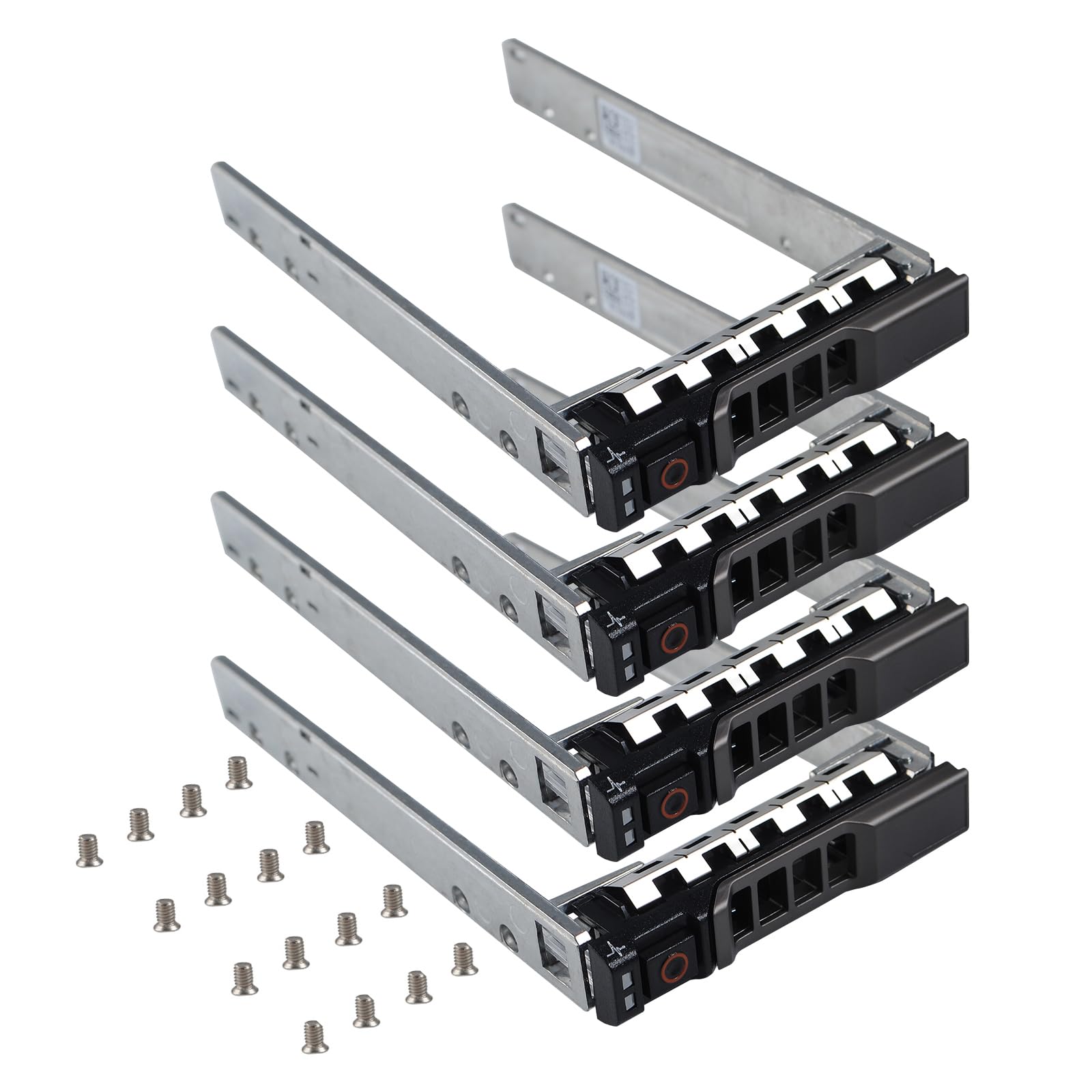 Hard Drive Caddy 2.5' Ssd Hdd Caddy G176J 0G176J Hard Drive Bracket Sas Sata Caddy Compatible For Dell Poweredge R720 R630 R730 R830 R930 T430 T440 T640 R720Xd, 4 Pack