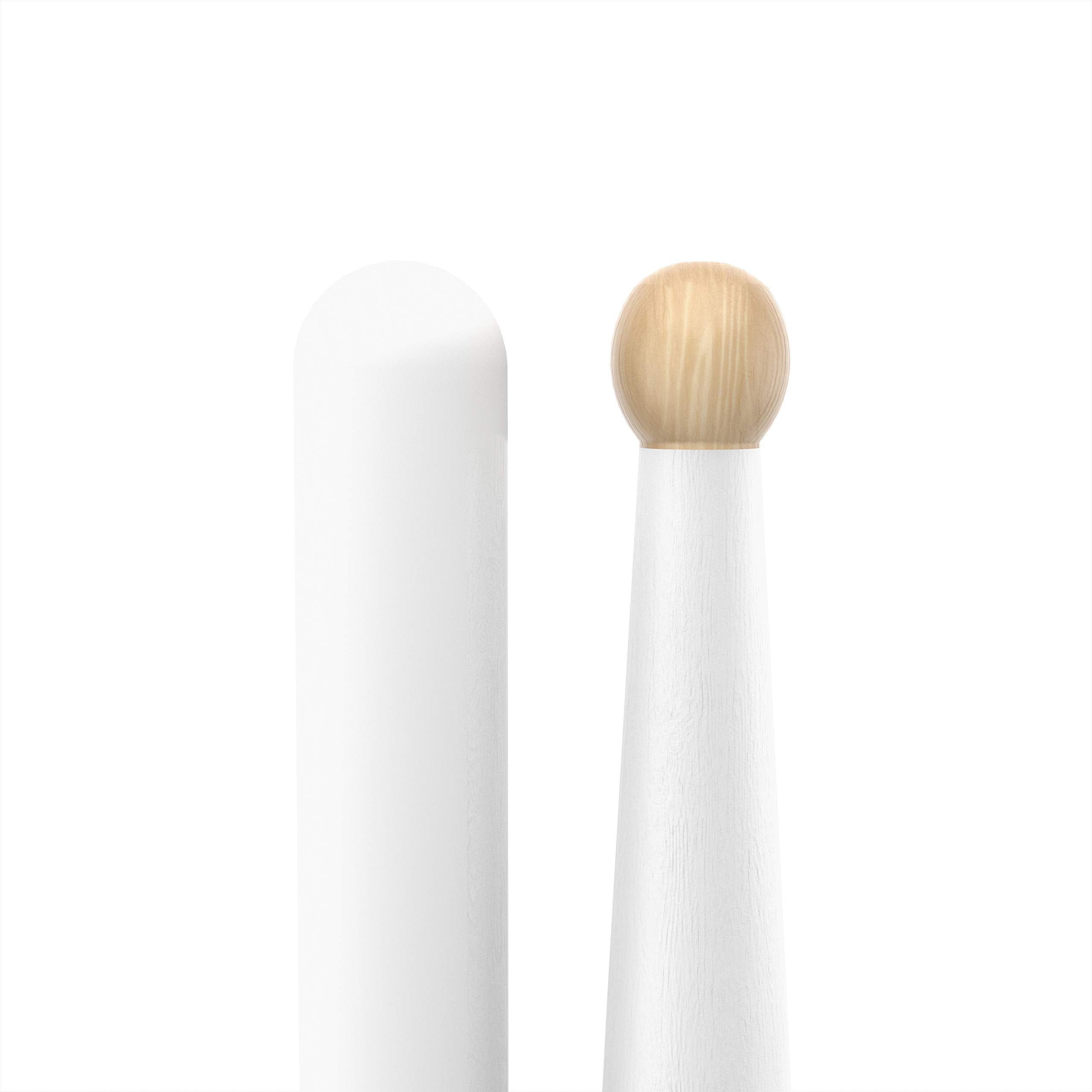 Promark Drum Sticks   Scott Johnson Drumsticks   Drum Sticks Set   Wood Tip   Painted White Hickory Drumsticks   Consistent Weig