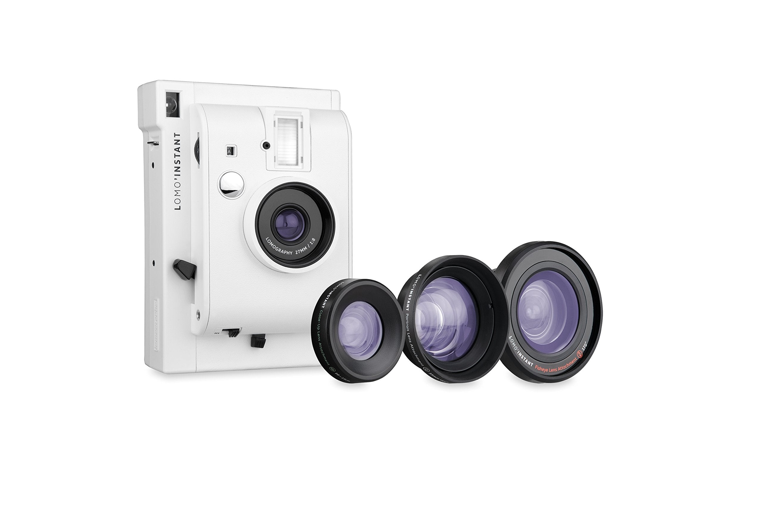 Lomography LomoInstant White + 3 Lenses - Instant Film Camera