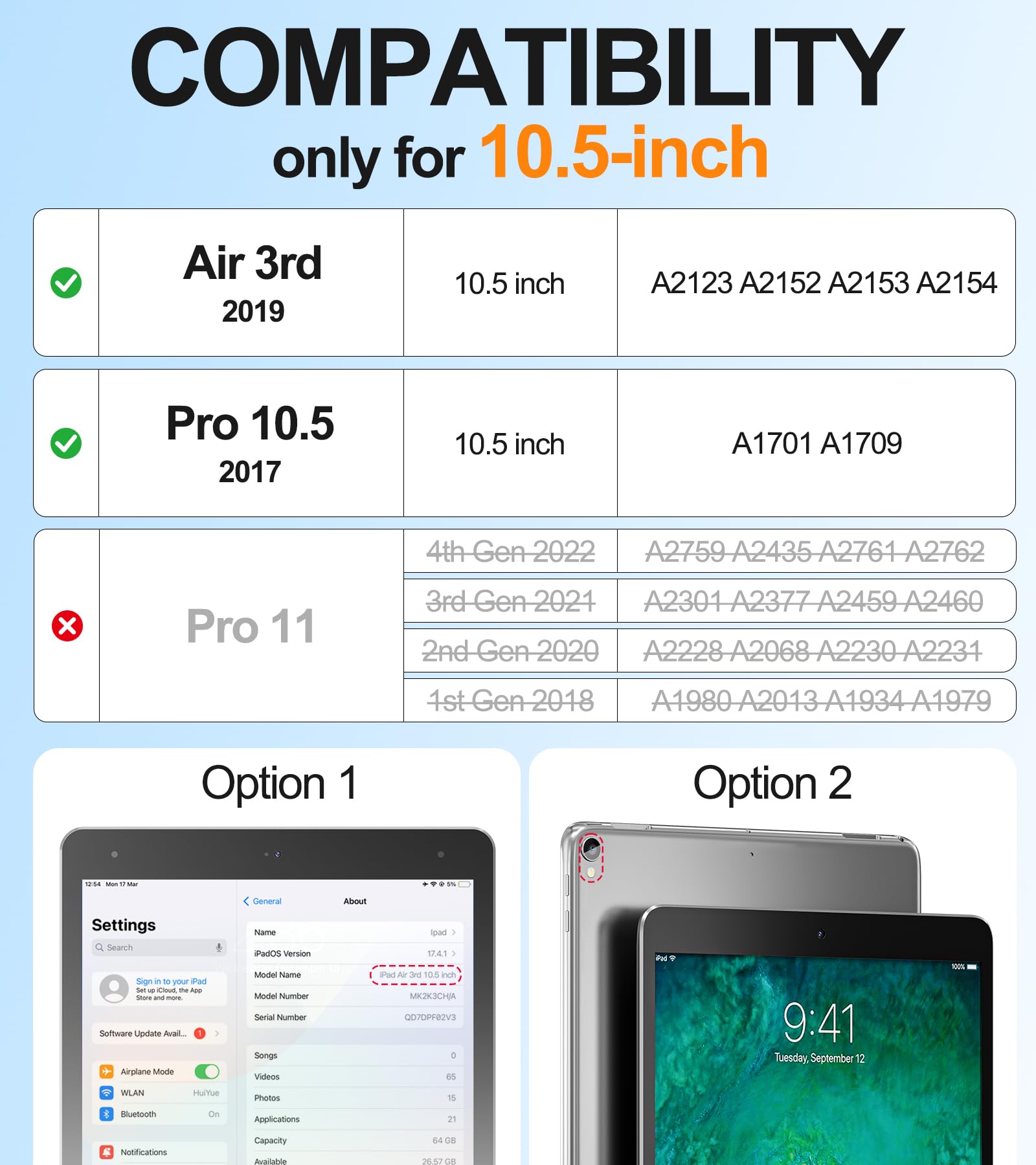 Batyue 10.5 Inch Case For Ipad Air 3Rd Generation 2019/ Ipad Pro 10.5 2017 Released;Rugged Heavy Duty Protective Cover With Penc