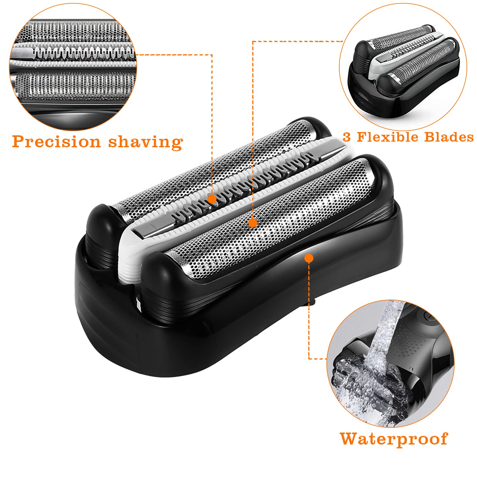 Braun Series 3 Replacement Head, Braun Shaver Head Shaver Braun Series 3 Replacement Foil And Cutter   Braun Shavers For Men (32