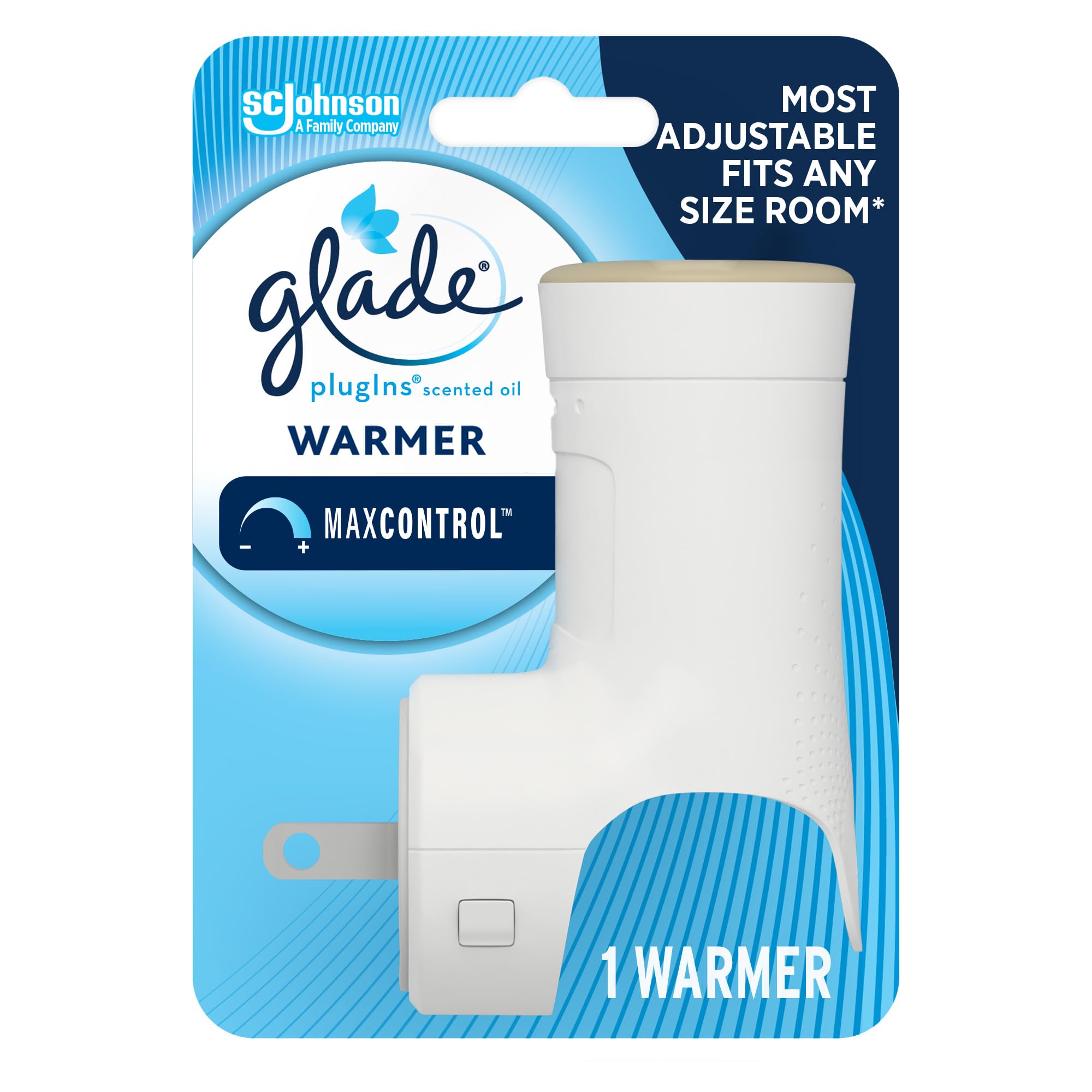 Glade Plugins Air Freshener Warmer, Scented And Essential Oils For Home And Bathroom, Up To 50 Days On Low Setting