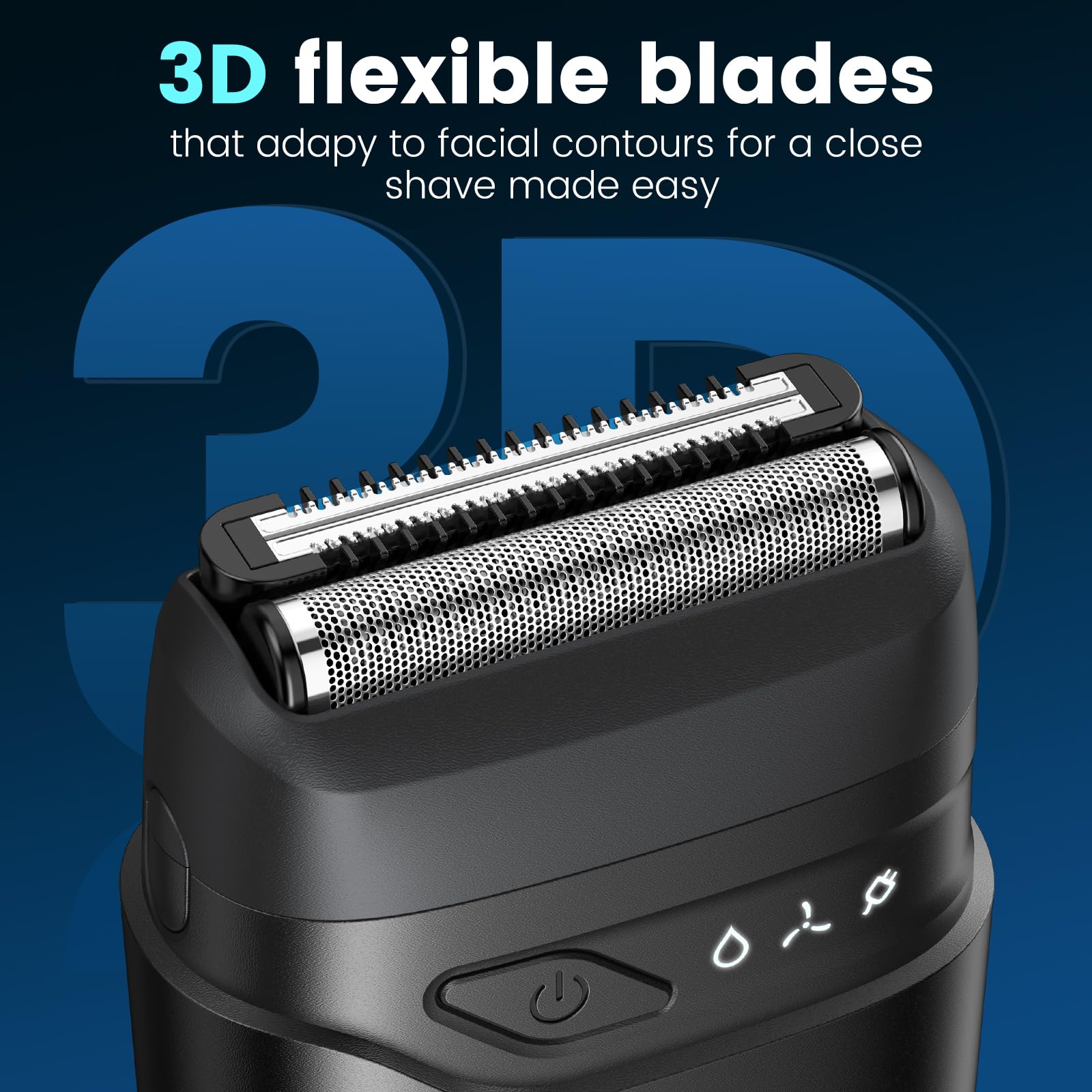 Brightup Compact Travel Shavers For Men, Portable Mini Foil Shaver Usb C Rechargeable Electric Razor With Floating Blades For St