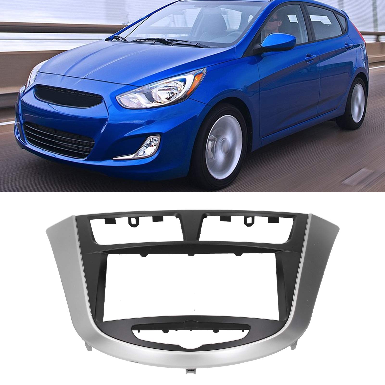 Radio Dash Kit For Hyundai Accent Car Dvd Frame Radio Uniersal 2 Din Pst Thick Fascia Car Fascia Dash Mount Dvd Navigation Dash Kit For For Audio Mount For Hyundai I25/Solaris/Accent 2010 2014