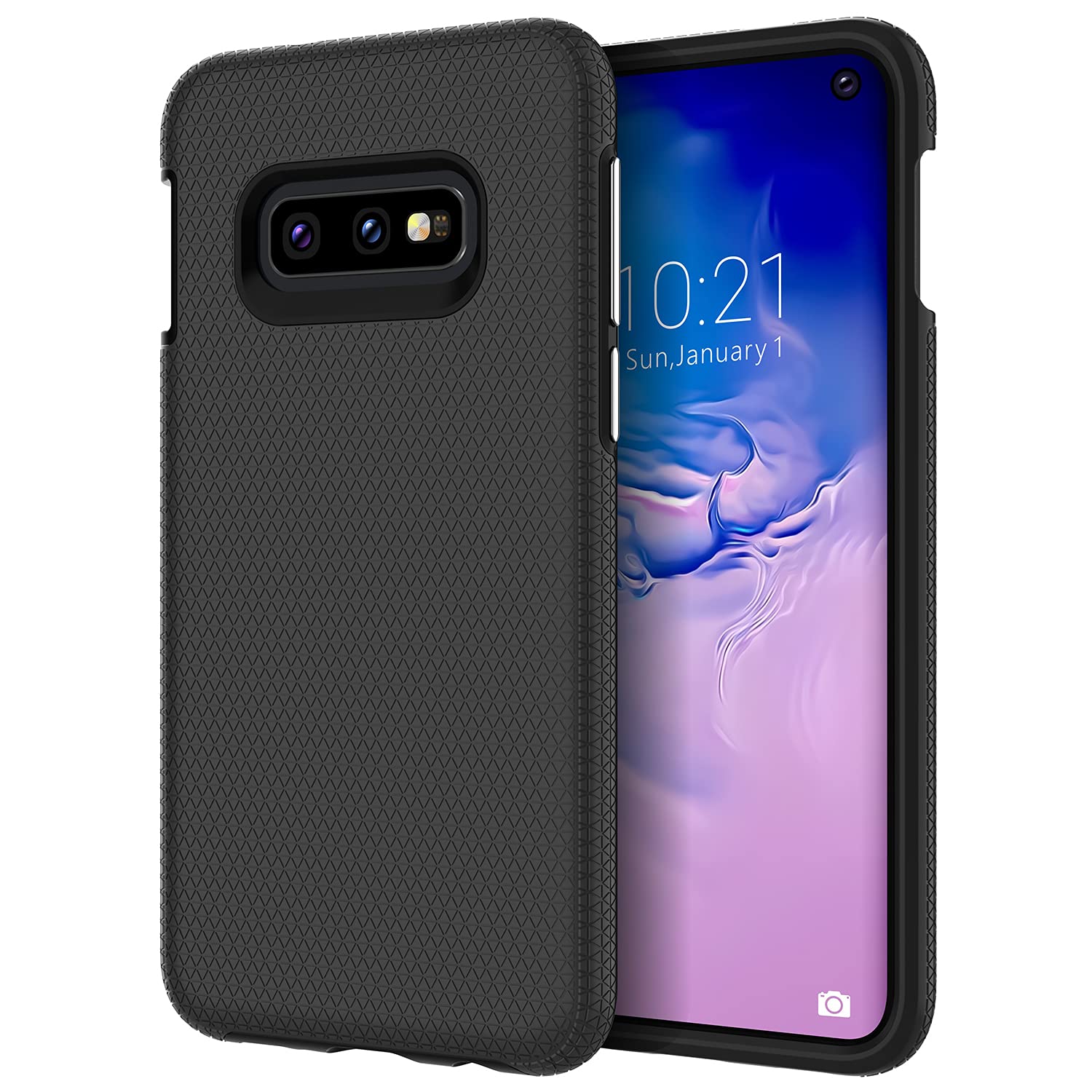 Rayboen For Samsung Galaxy S10E Case (Not For S10 Or Plus), Dual Defender Shockproof Anti Scratch Phone Case, Dual Layer Heavy D