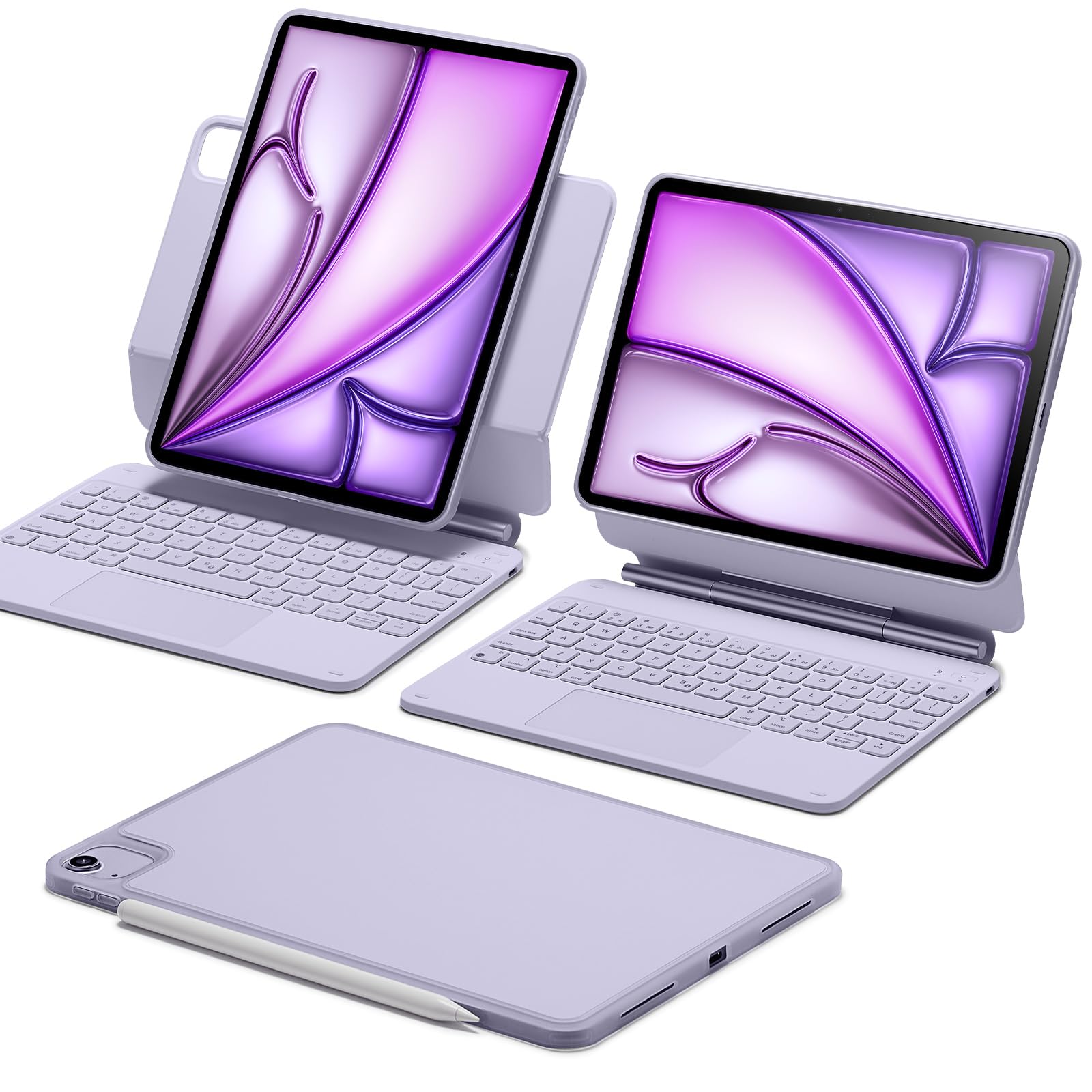 Esr Ipad Air 11 Inch Case With Keyboard (M2, 2024), Easy Set Magnetic Stand, Portrait/Raised Modes For Ipad Pro 11/Air 5Th/4Th G