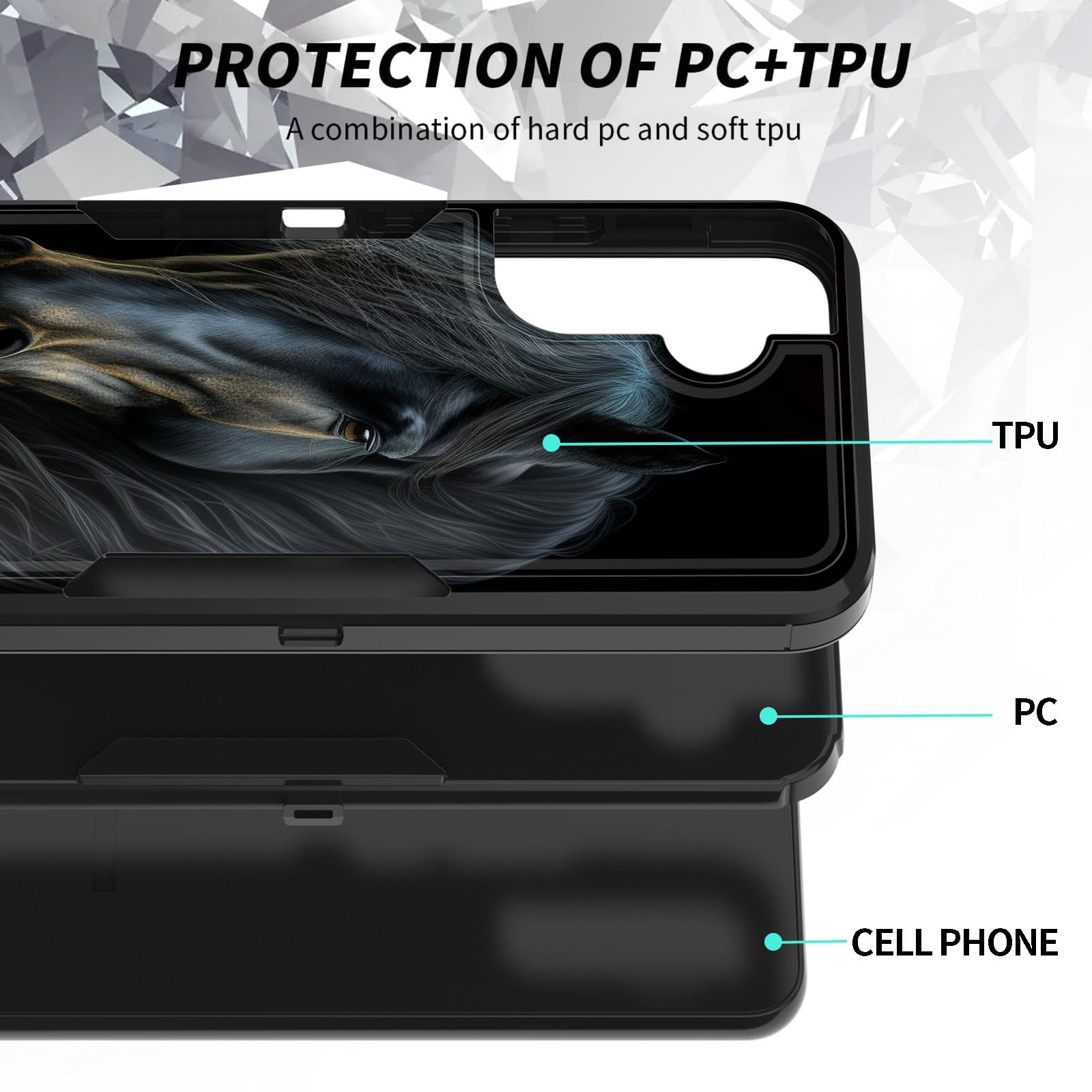 Bfukvou For Galaxy S25 Case, Dust-Proof Port Cover, Full Body Silicone Rubber Covered, Non-Slip Drop-Proof Phone Case For Samsun