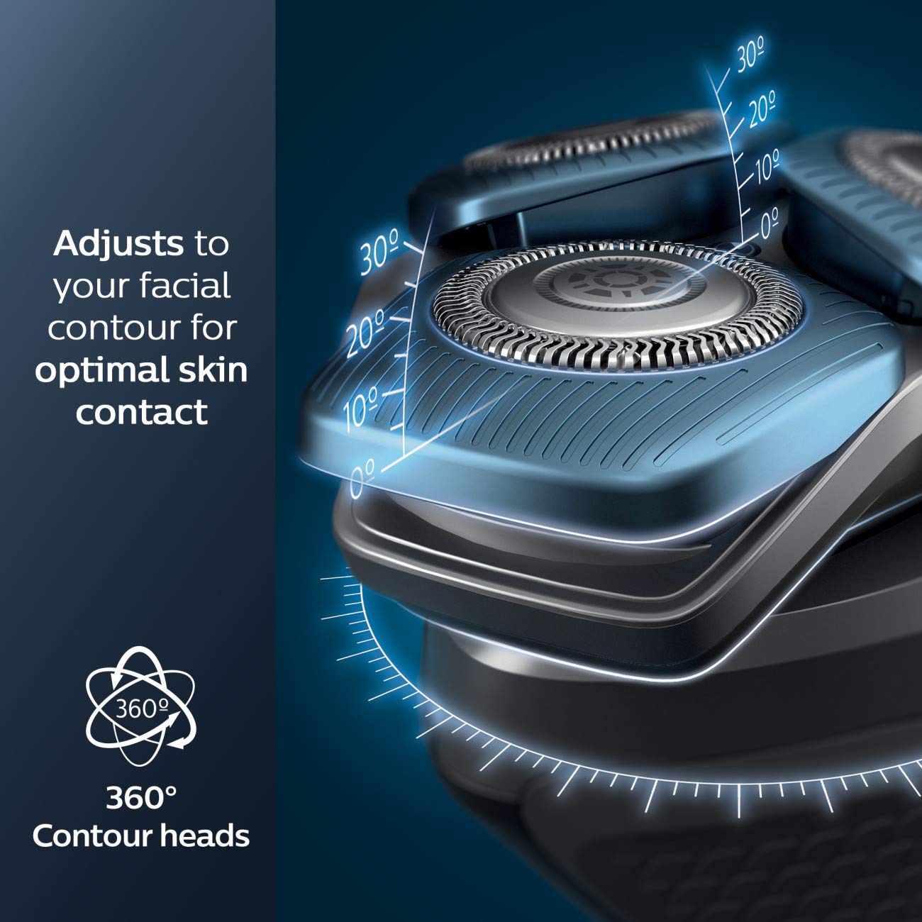 Philips Norelco Shaver 7100, Rechargeable Wet & Dry Electric Shaver With Senseiq Technology And Pop Up Trimmer For Male S7788/82