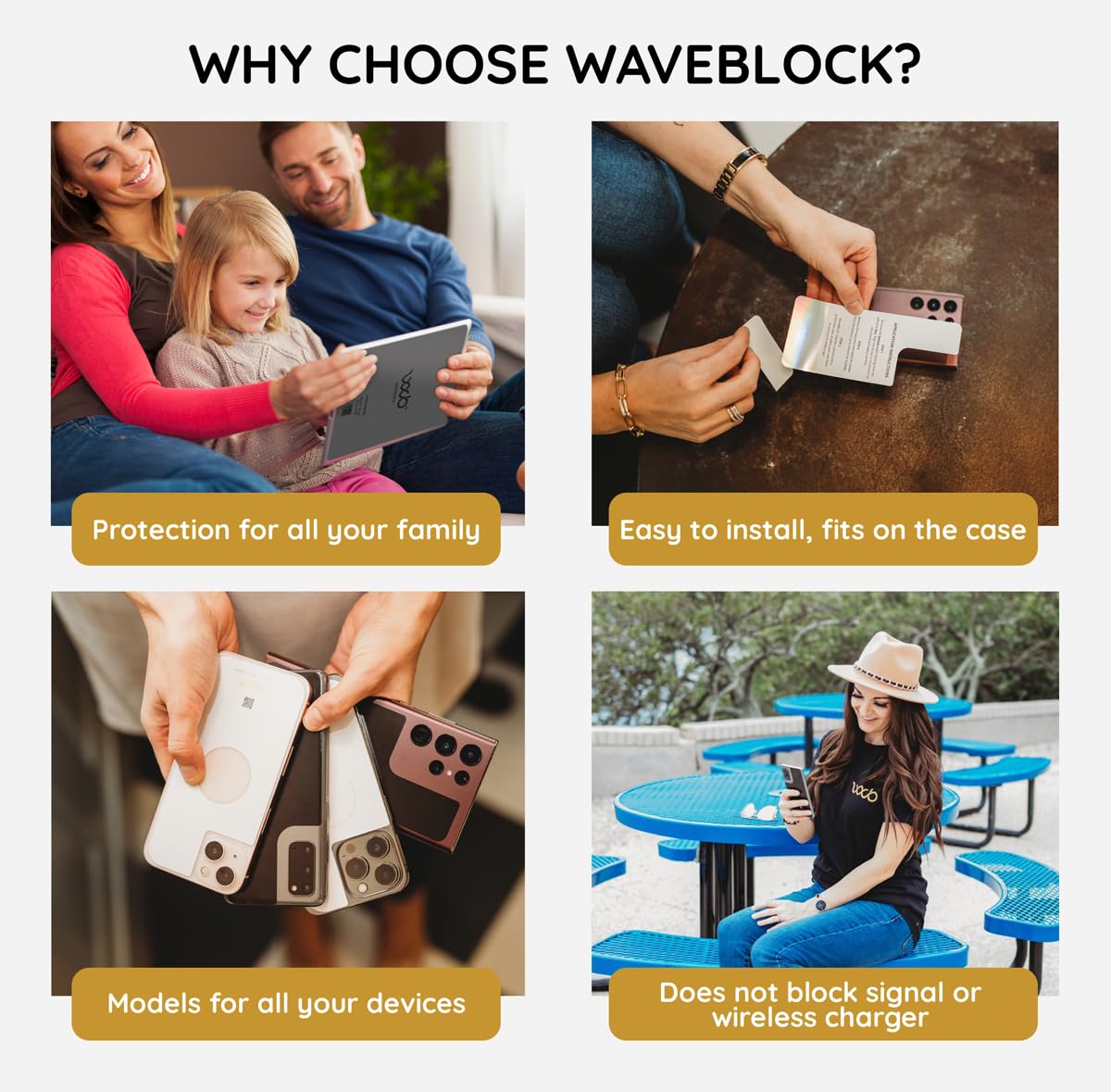 Waveblock Emf Blocker For Cell Phone   Made For Iphone 15   The Only Patented Real Scientifically Backed Lab Tested 5G Shield Em
