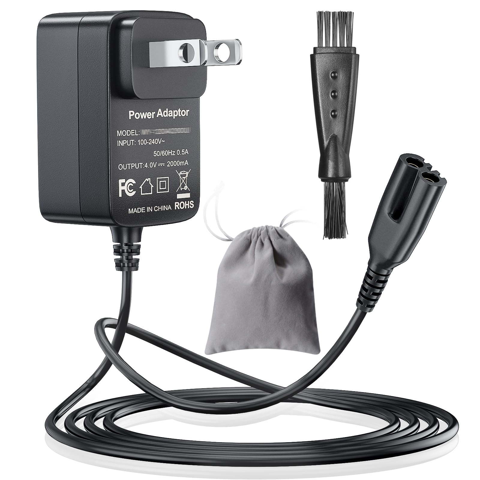 Punasi 4V Replacement Charger For Wahl Magic Clipper Cordless 8164/8591/ 8148/8504/ 8509, 5 Star Magic Clip Cordless Trimmer, 19