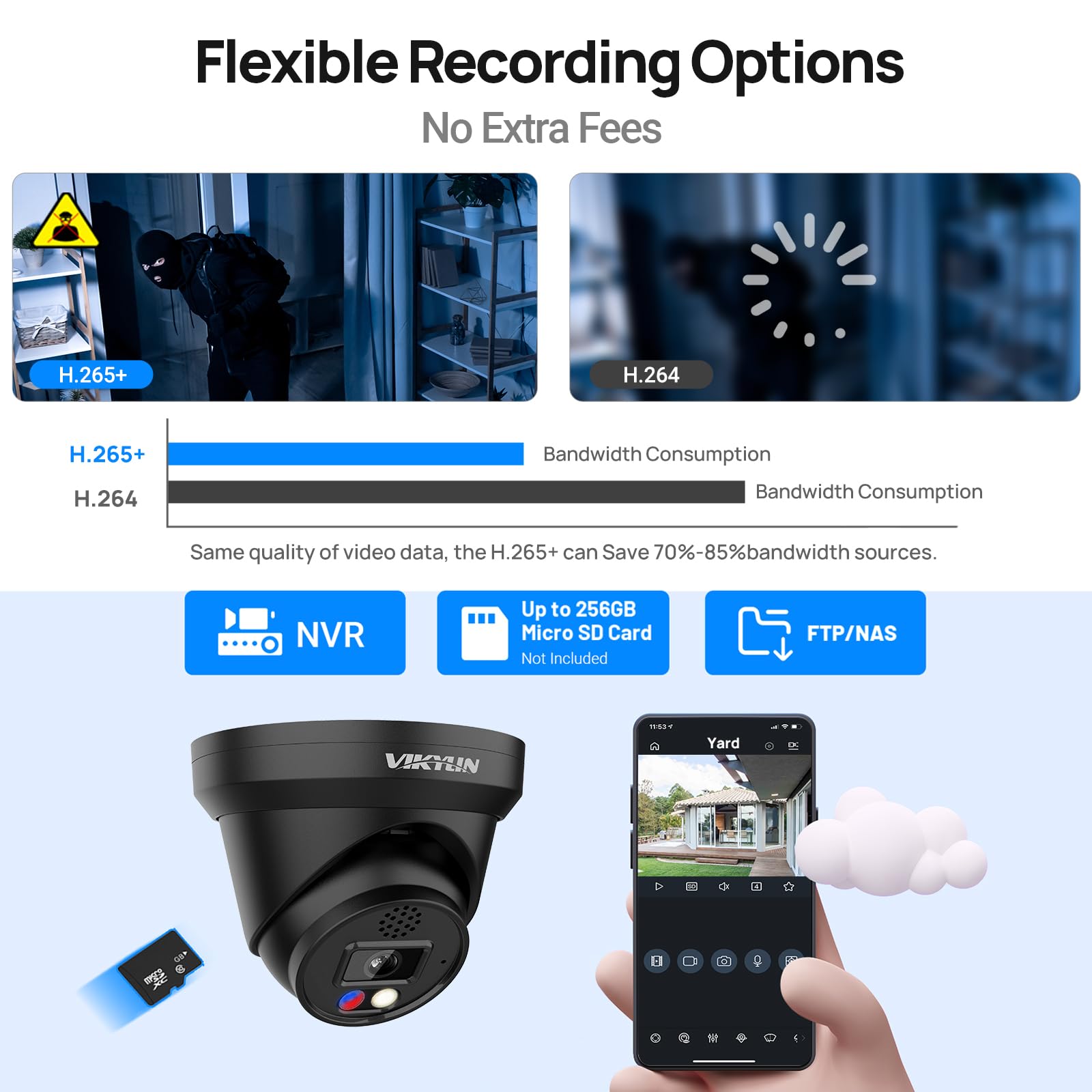 4K 8Mp Full Color Poe Ip Camera Active Deterrence (Red/Blue Led, Siren), 4K Poe Camera Turret With Human/Vehicle Detection,98Ft