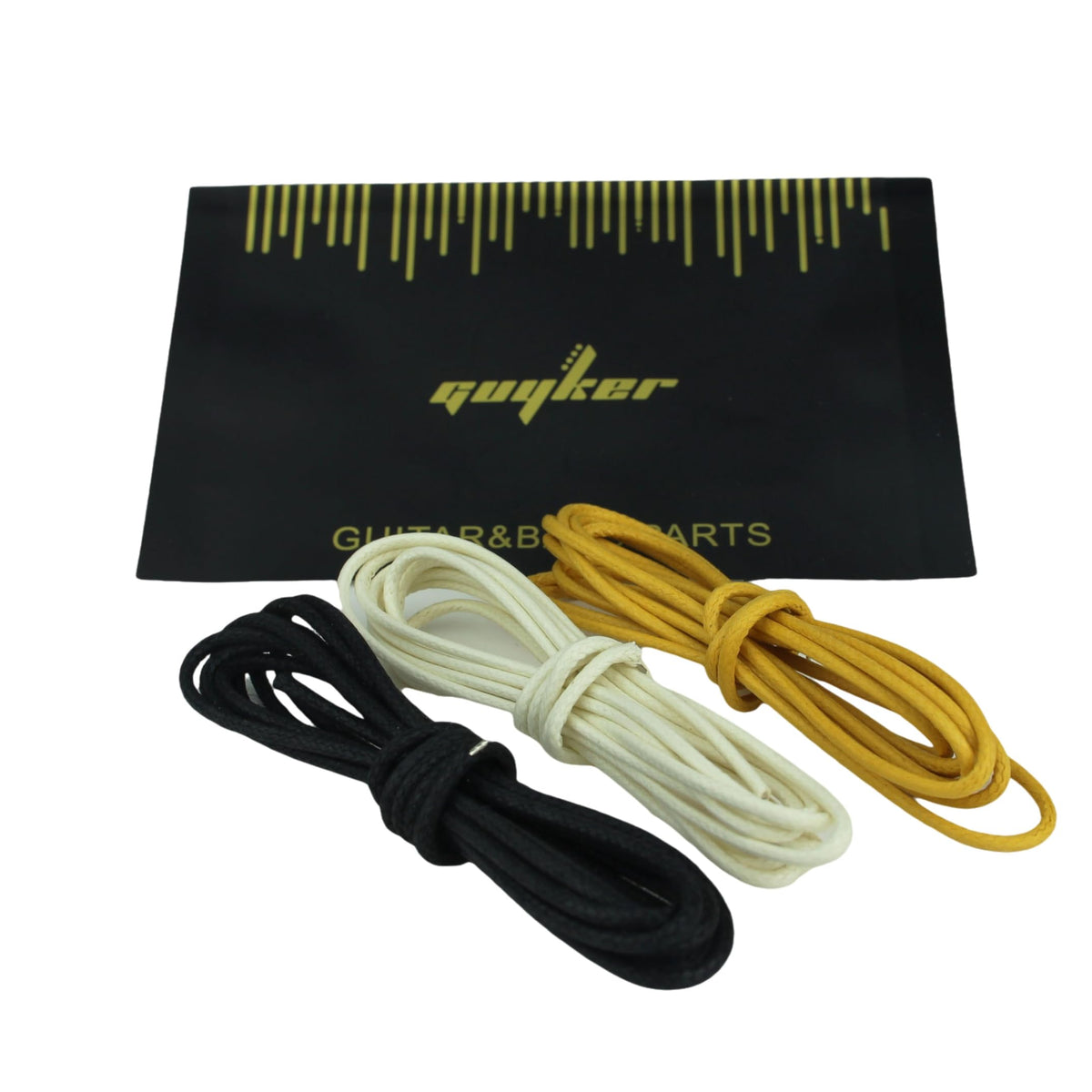Guyker Cloth Covered Braided Guitar Wire 15 Feet (5 White/5 Black/5 Ye ...