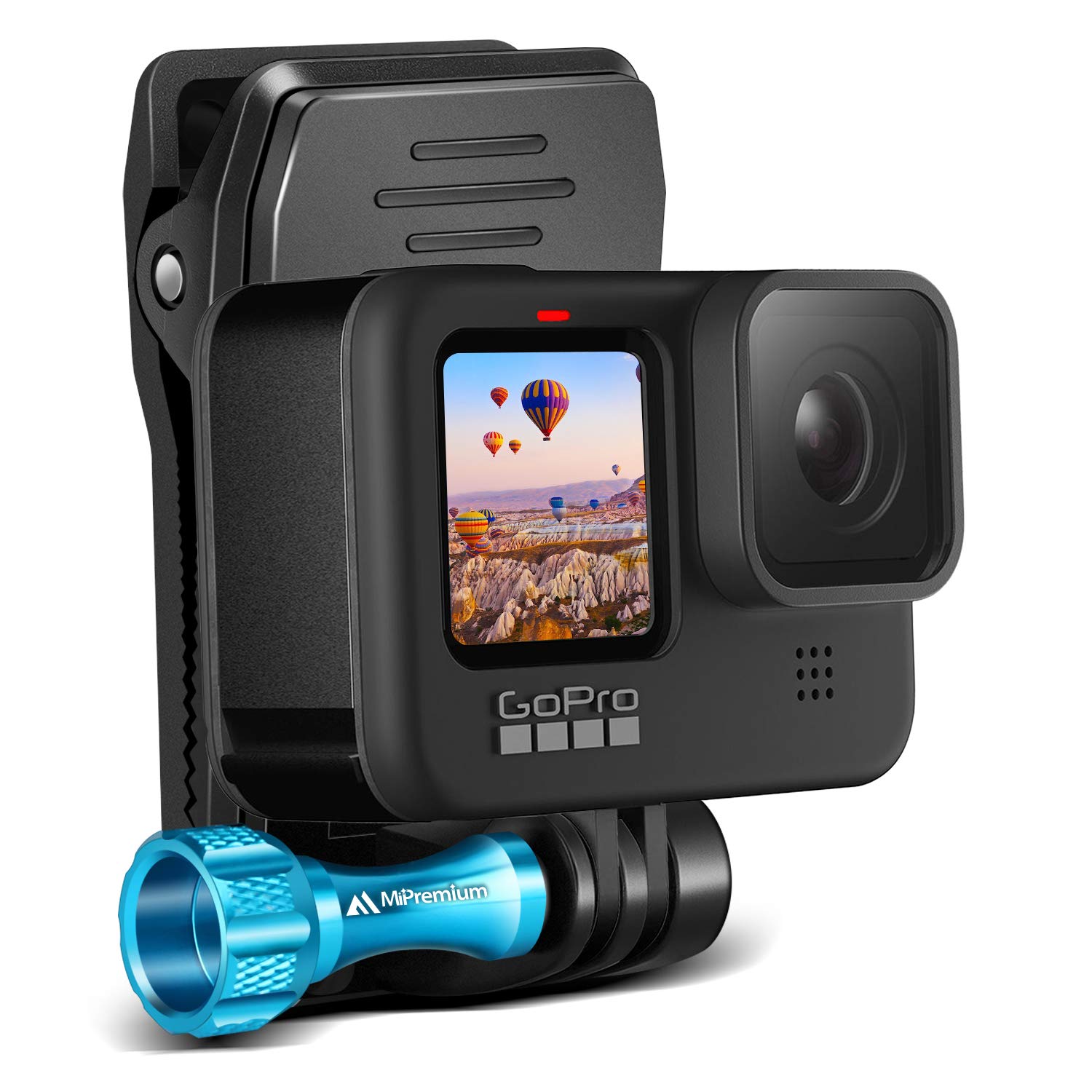 Mipremium Backpack Strap Clip Mount For Gopro Hero 13 12 11 10 9 8 7 6 5 4 3+ Session Black Silver Xiaoyi 4K Sjcam Yi Sports Action Camera Perfect Shoulder And Hat Quick Release Clamp Body Cam Holder