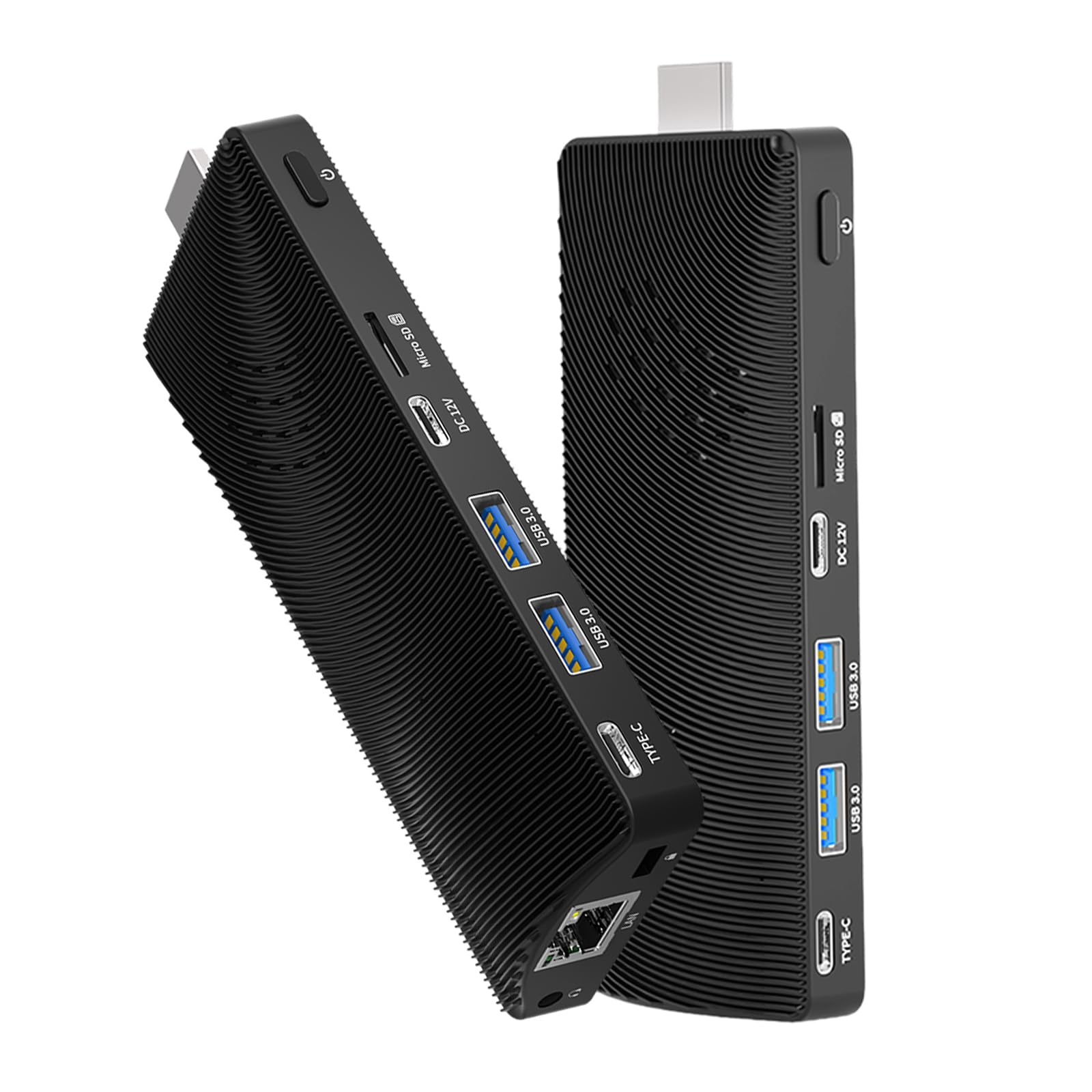Mini PC Stick, Win 11 Celeron J4105 8GB RAM 128GB eMMC 2.7GHz, USB-C Fanless Desktop PC, USB 3.0 X 2, RJ45 Gigabit Ethernet 4K 6