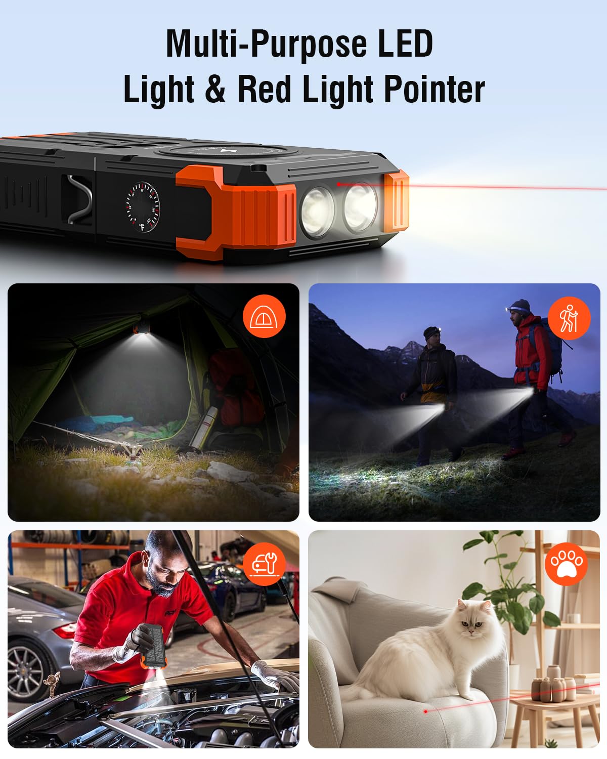 Sudrov Solar Charger Power Bank, 42800Mah Wireless Portable Charger With Usb-C In/Output, Qc3.0 Fast Charging 15W 4 Ports Outdoo