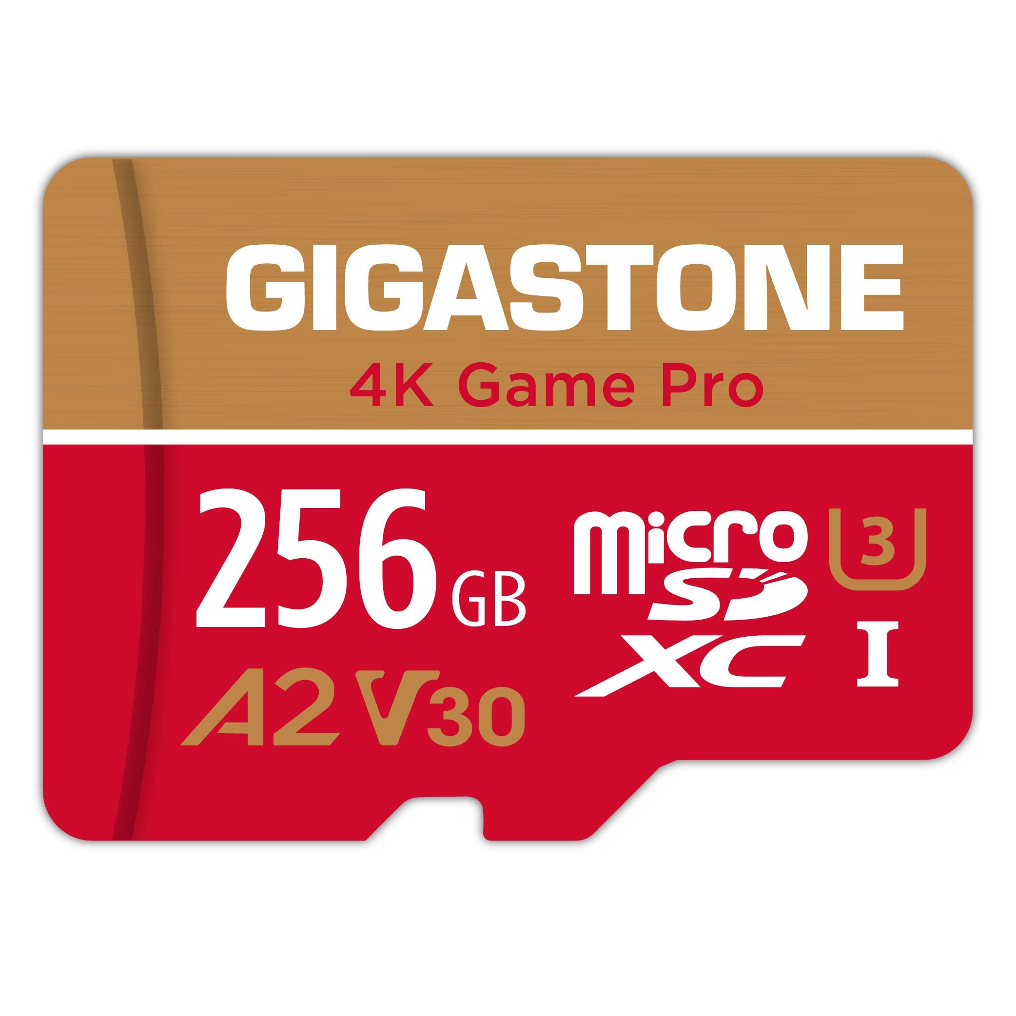 [5 Yrs Free Data Recovery] Gigastone 256Gb Micro Sd Card, 4K Game Pro Max, A2 V30 Microsdxc Memory Card For Nintendo Switch, Ste