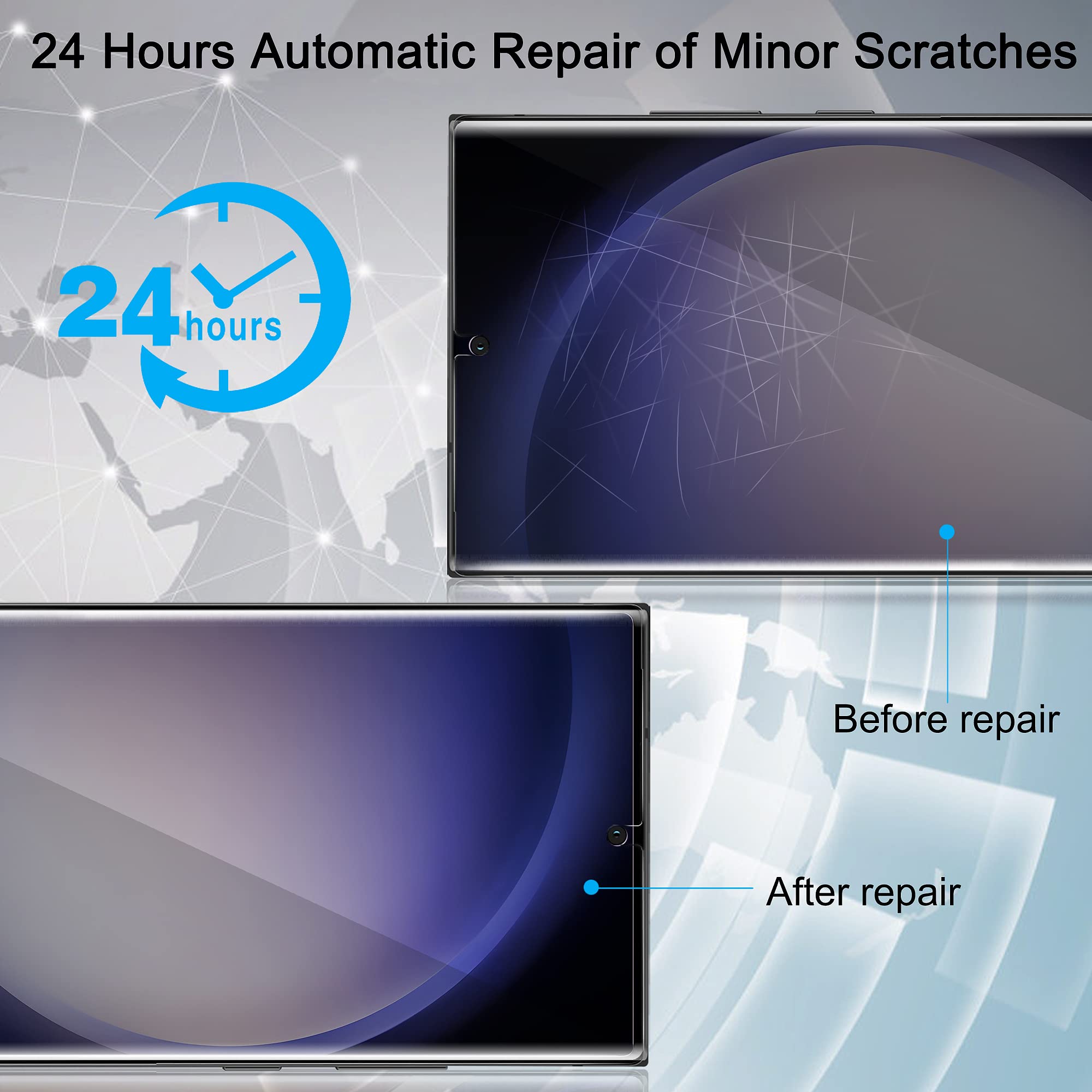 Hokwep [2 Pack] Galaxy S23 Ultra Privacy Screen Protector Compatible With Samsung S23 Ultra 5G, Privacy Flexible Soft Tpu Film [