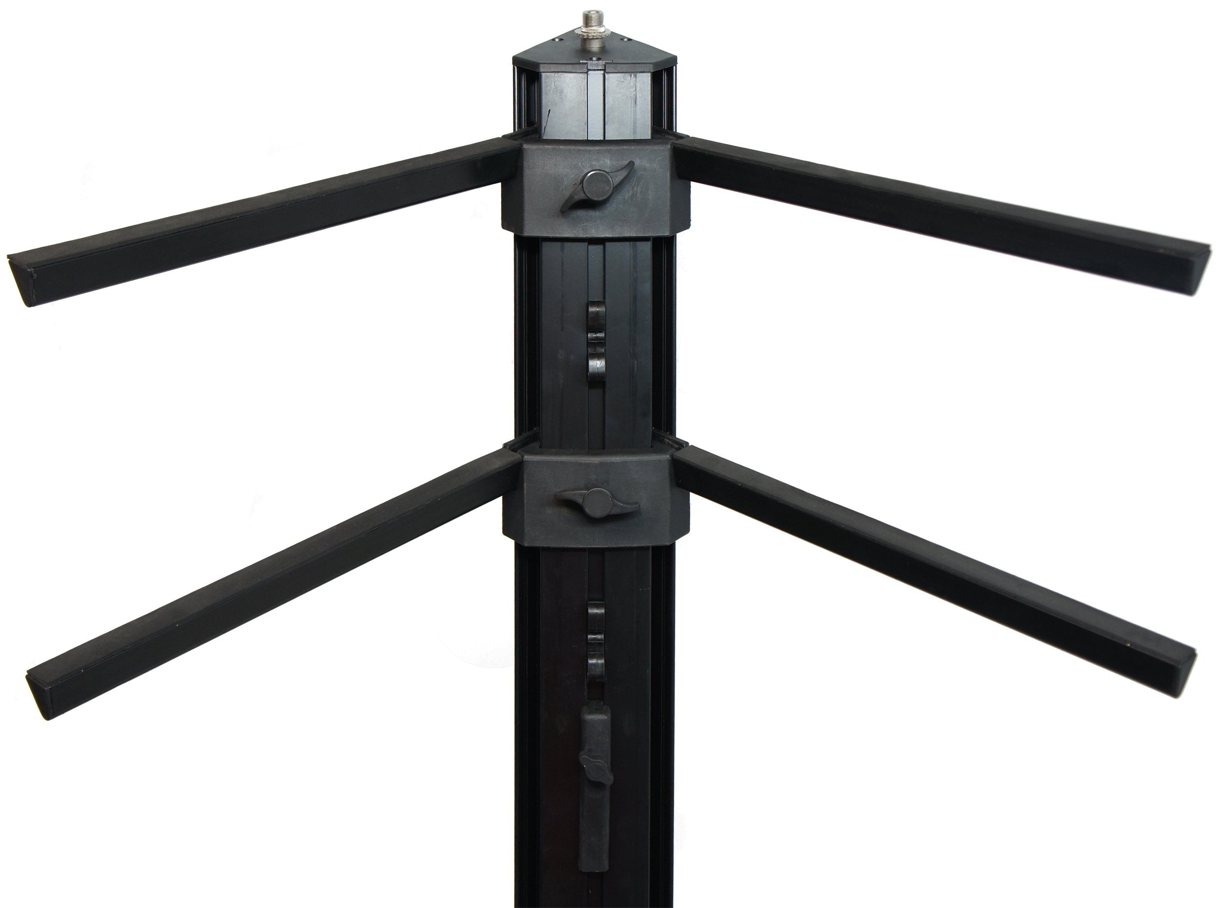 Harmony Audio Ha Keystand Professional 2 Tier Column Keyboard Stand With 5/8' Mic Mount Ver2.0