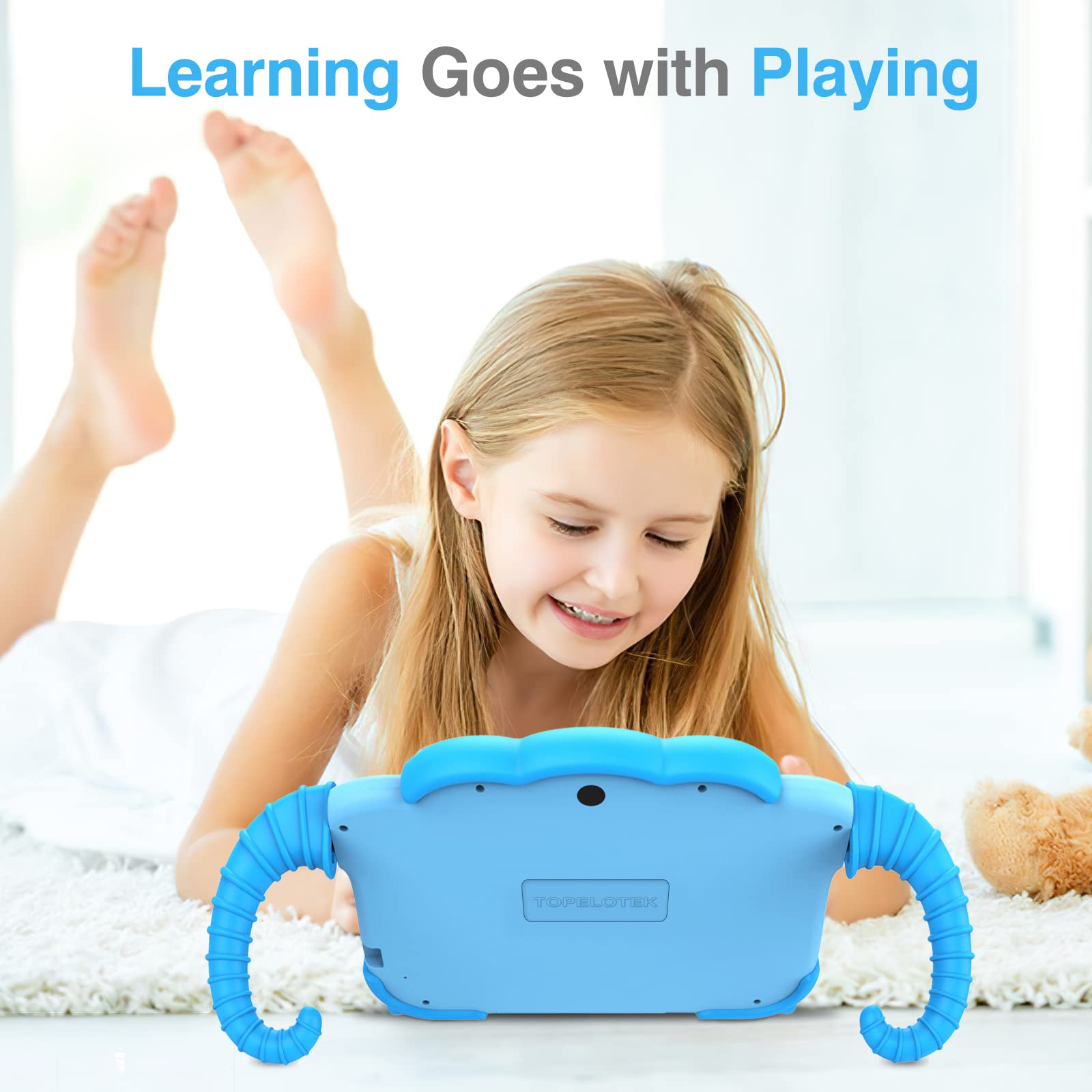 Kids Tablet 7In Tablet For Kids 3-7 Toddler Tablet, Tablet For Toddler Learning Tablet Kids 32Gb With Educational Games, Gms, Pa