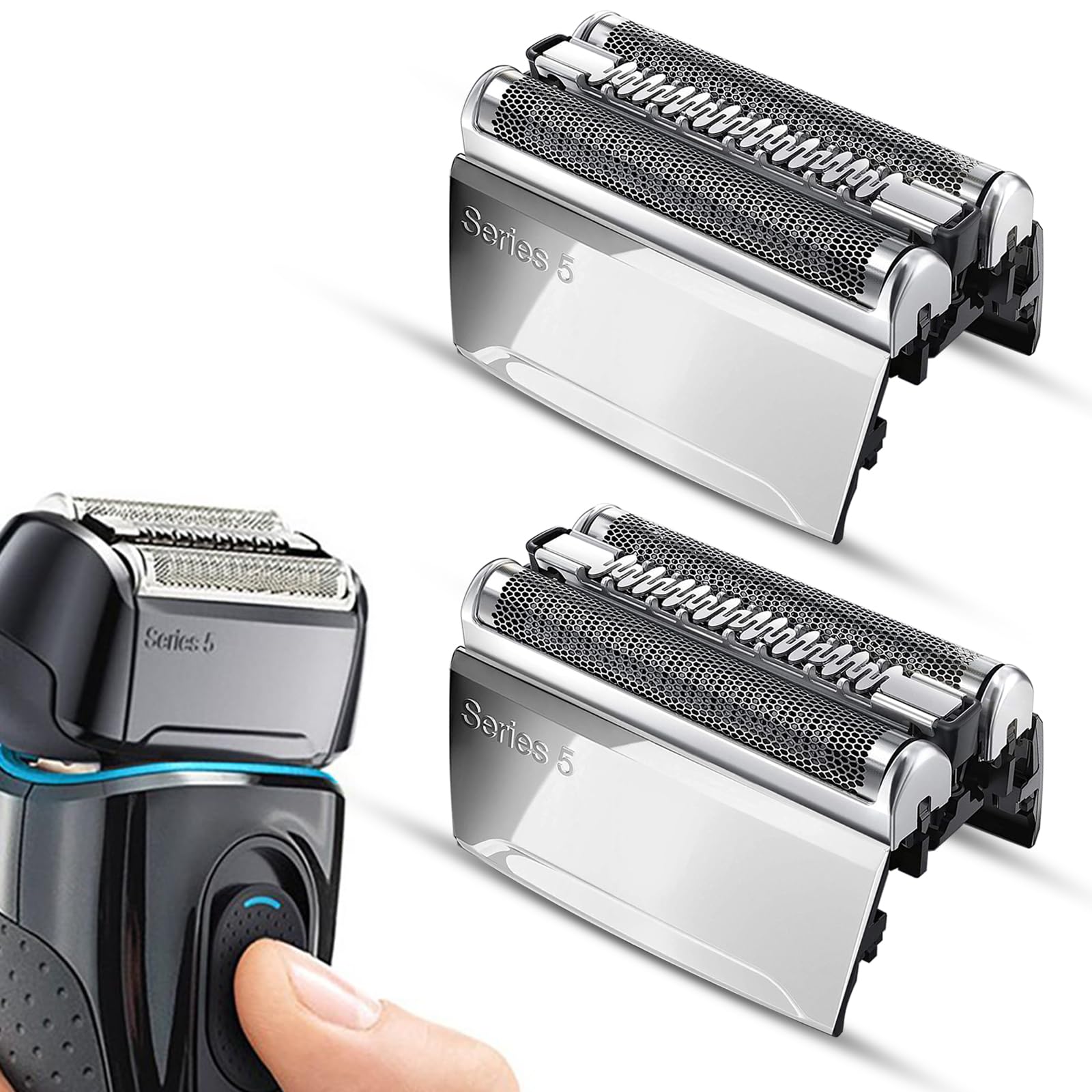 2Pack 52S Series 5 Foil And Cutter Replacement Head For Braun S5 Razors, Series 5 Wet And Dry Replacement Head Compatible With 5