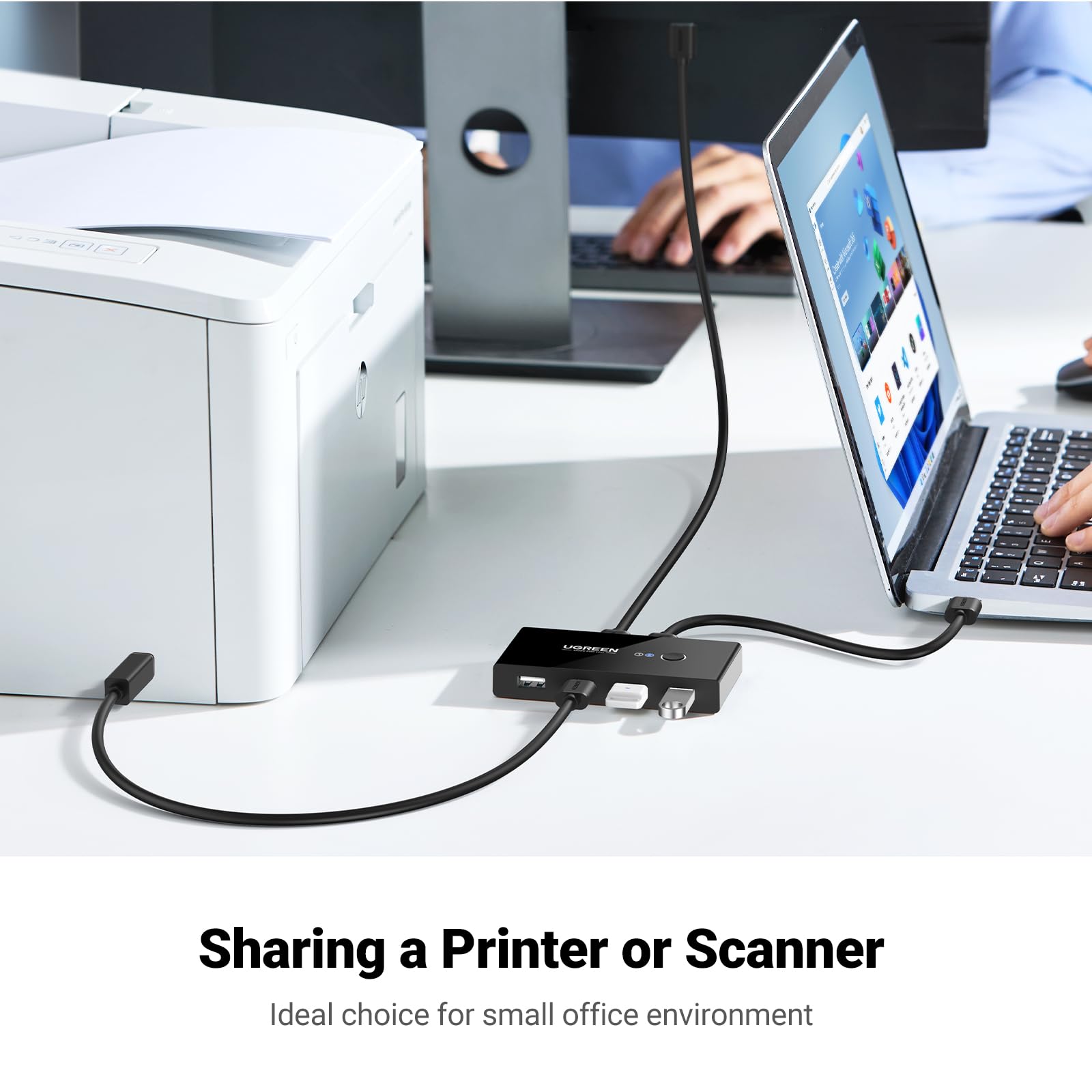 Ugreen Usb Switch Selector 2 Computers Sharing 4 Usb Devices Usb 2.0 Peripheral Switcher Box Hub For Mouse Keyboard Scanner Prin