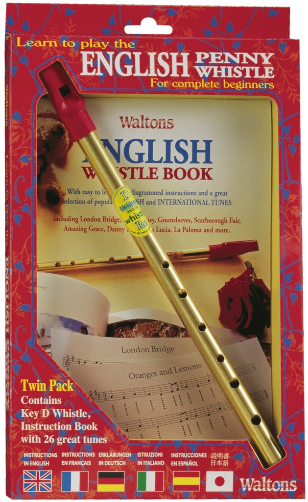 Waltons English Penny Whistle Value Pack   Key Of D   Fully Diagrammed Instructions Included   For Beginners