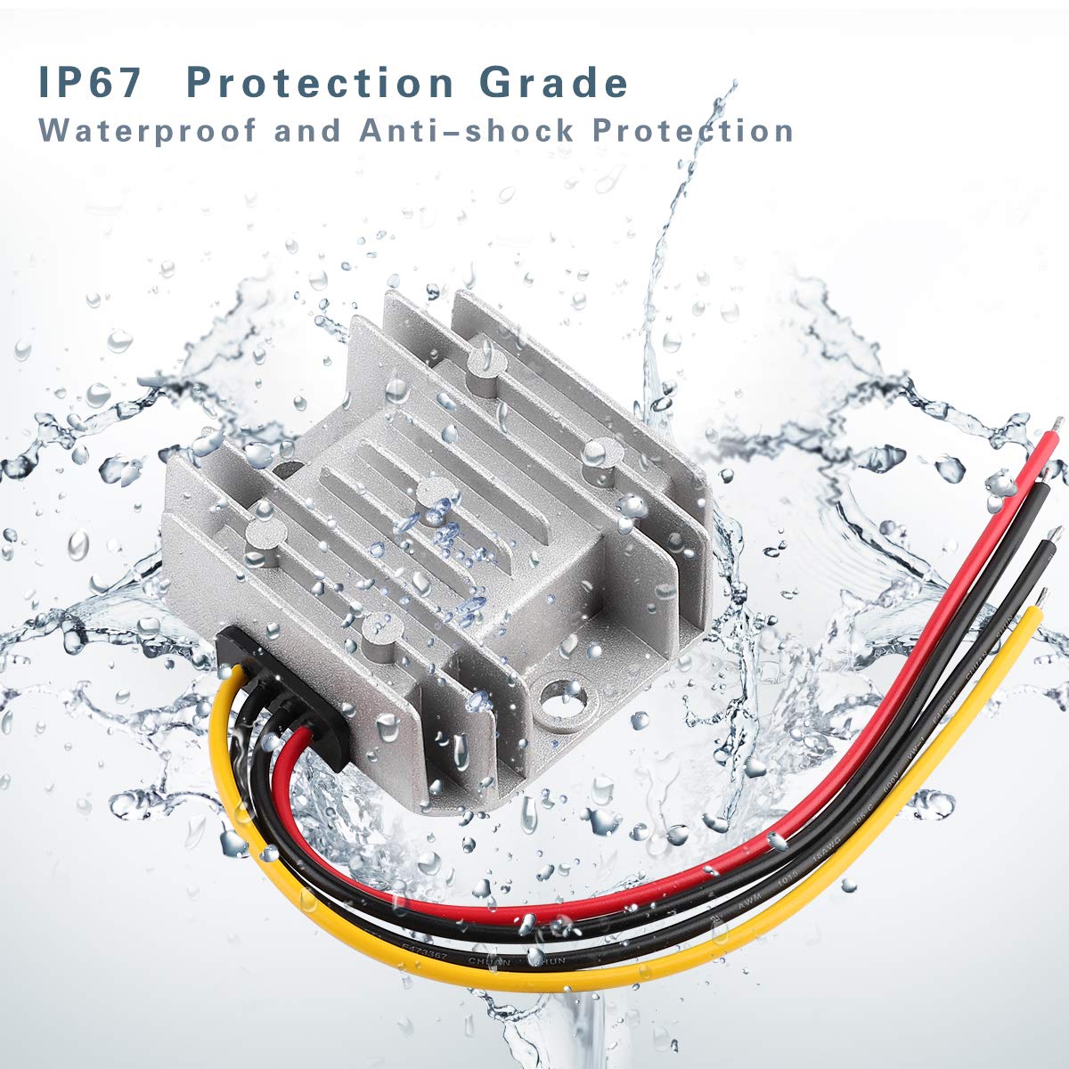Dc Voltage Reducer Converter Dc 8V 40V To 12V 3A 36W Automatic Step Down Up Voltage Regulator Power Converter Waterproof Module