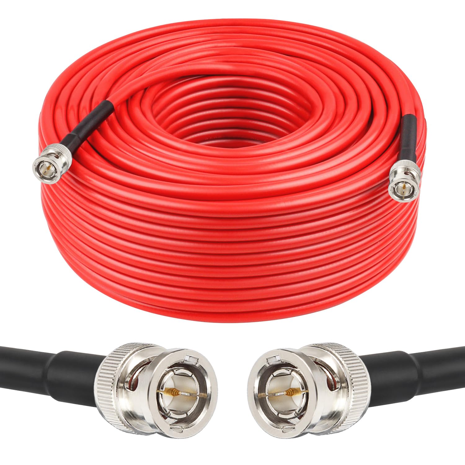 Xrds  Rf 12G Sdi Cable 150Ft, Sdi Video Cable 3G/6G/12G 75Ohm Rg6 Bnc Cable Supports Hd Sdi/3G/6G Sdi/4K For Video Security Came