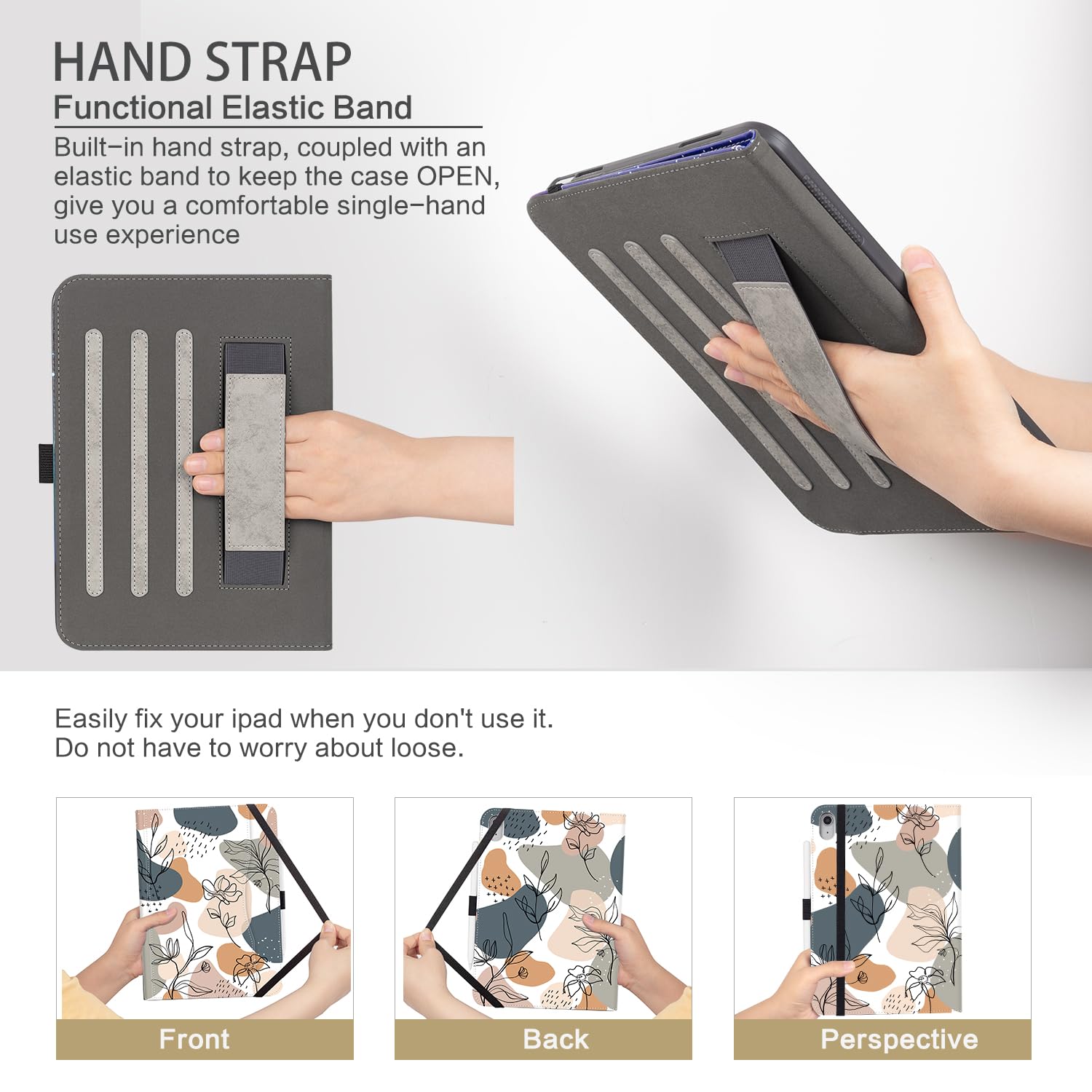 Case For Ipad 10Th Generation Case, For Ipad Case 10Th Generation With Pencil Holder Shockproof Protective Multi Angle View Adju