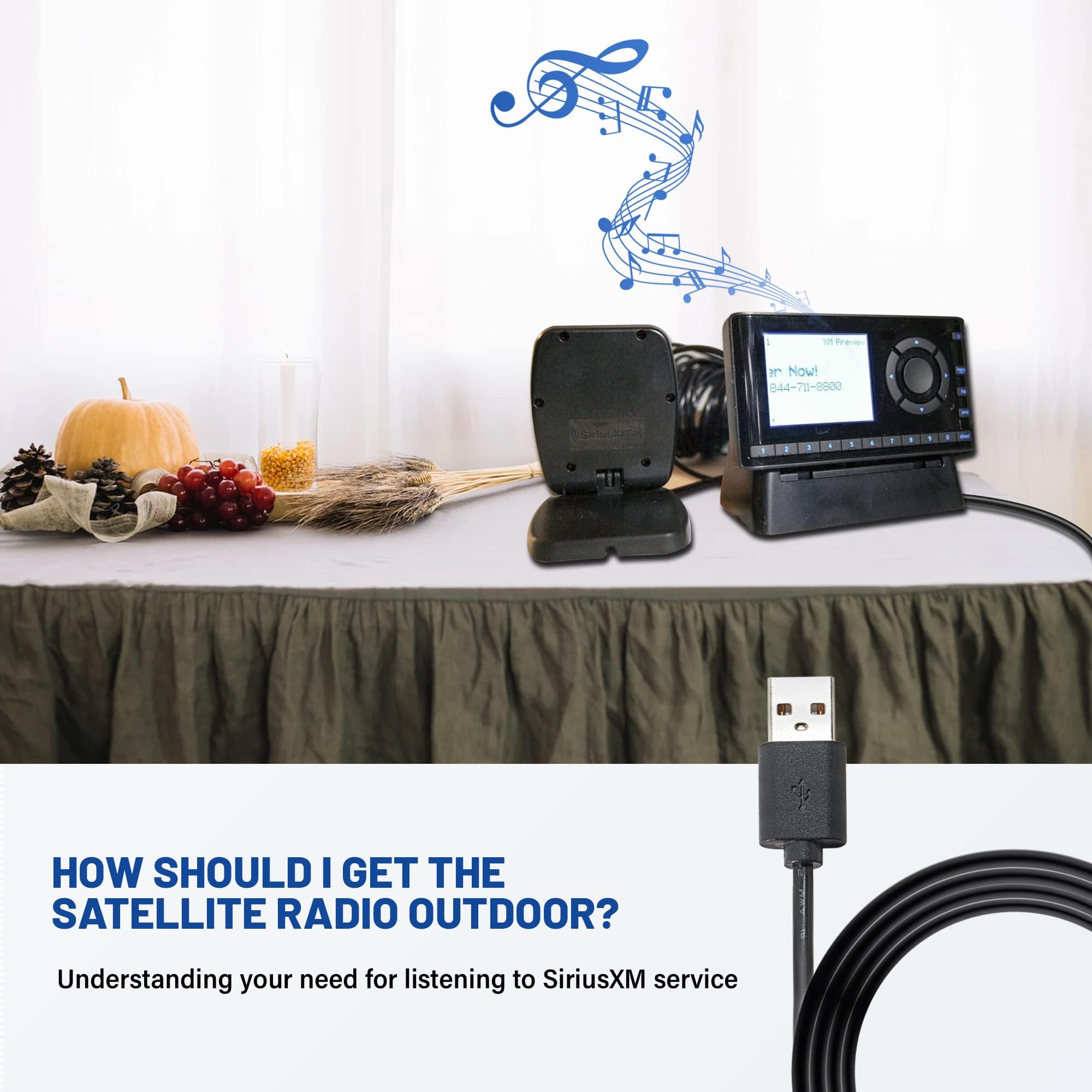 Anina 3.2Ft Usb Power Cord Cable 5 Volt Charger Connector For Sirius Xm Radios Receiver For Sxvd1(A), Xdpiv1, Xdpiv2, Sdpiv1, Xa