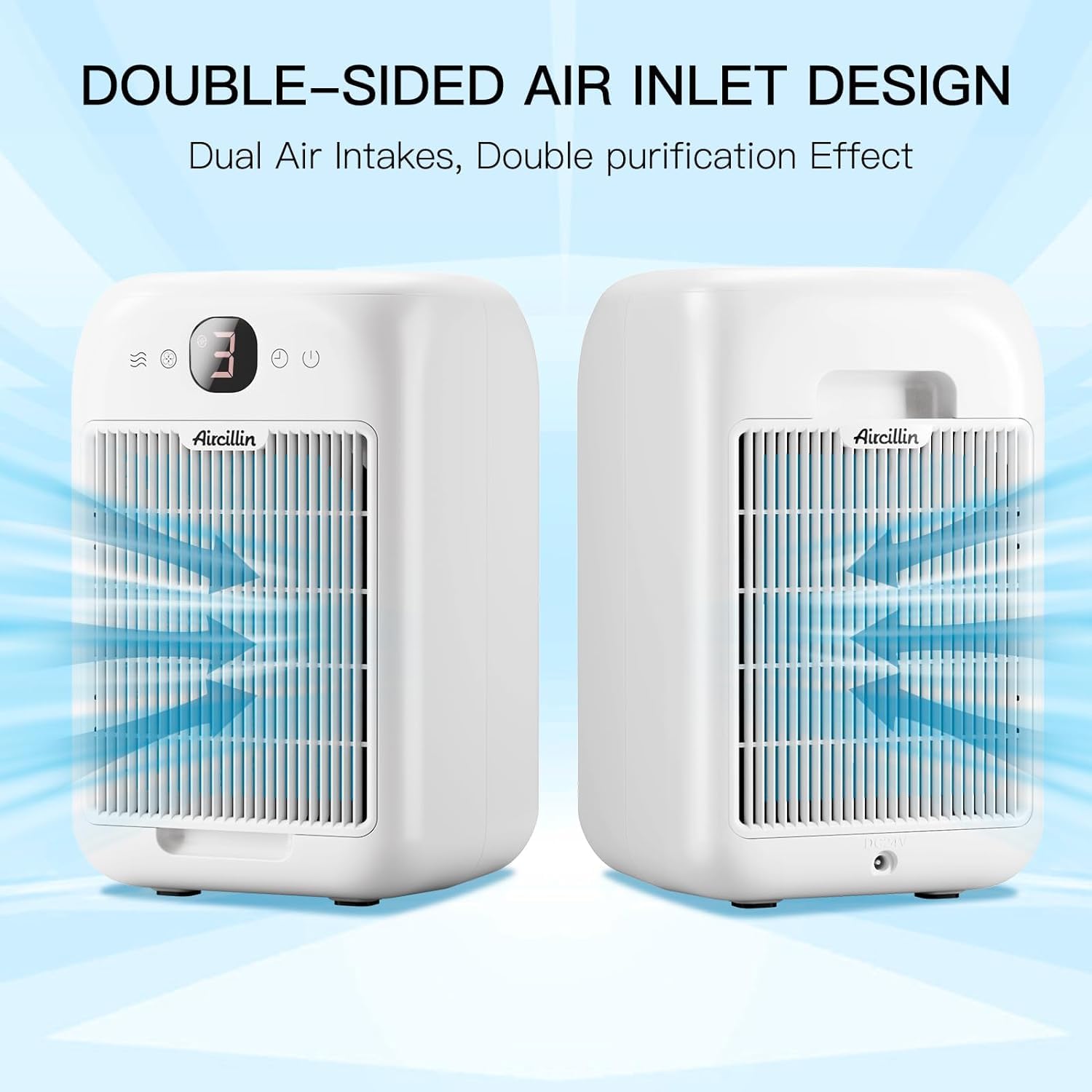 Aircillin Air Purifiers For Home Bedroom Up To 908 Sq Ft, Air Purifiers With Hepa Filter Aromatherapy,Turbo Boost Button, Sleep