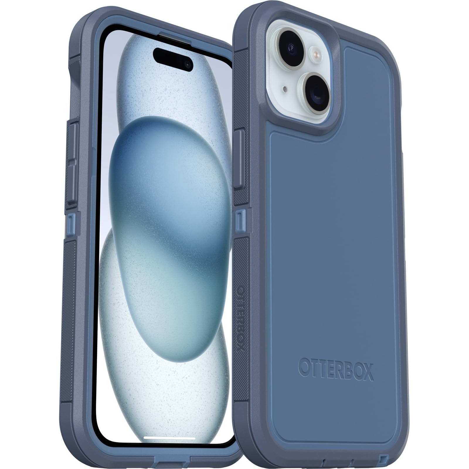 Otterbox Iphone 15, Iphone 14, And Iphone 13 Defender Series Xt Case   Baby Blue Jeans (Blue), Screenless, Rugged, Snaps To Mags