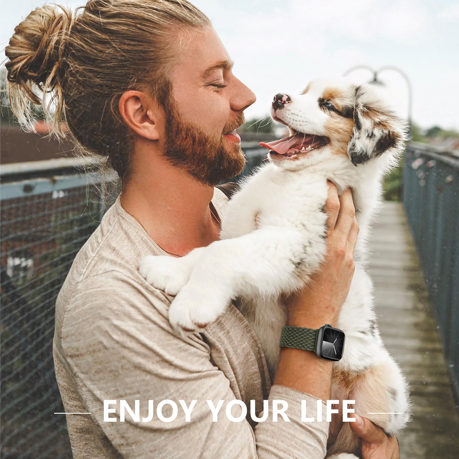 Zedoli Stretchy Nylon Solo Loop Compatible With Apple Watch Band 38Mm 40Mm 41Mm 42Mm Women Men, Soft Breathable Braided Elastic