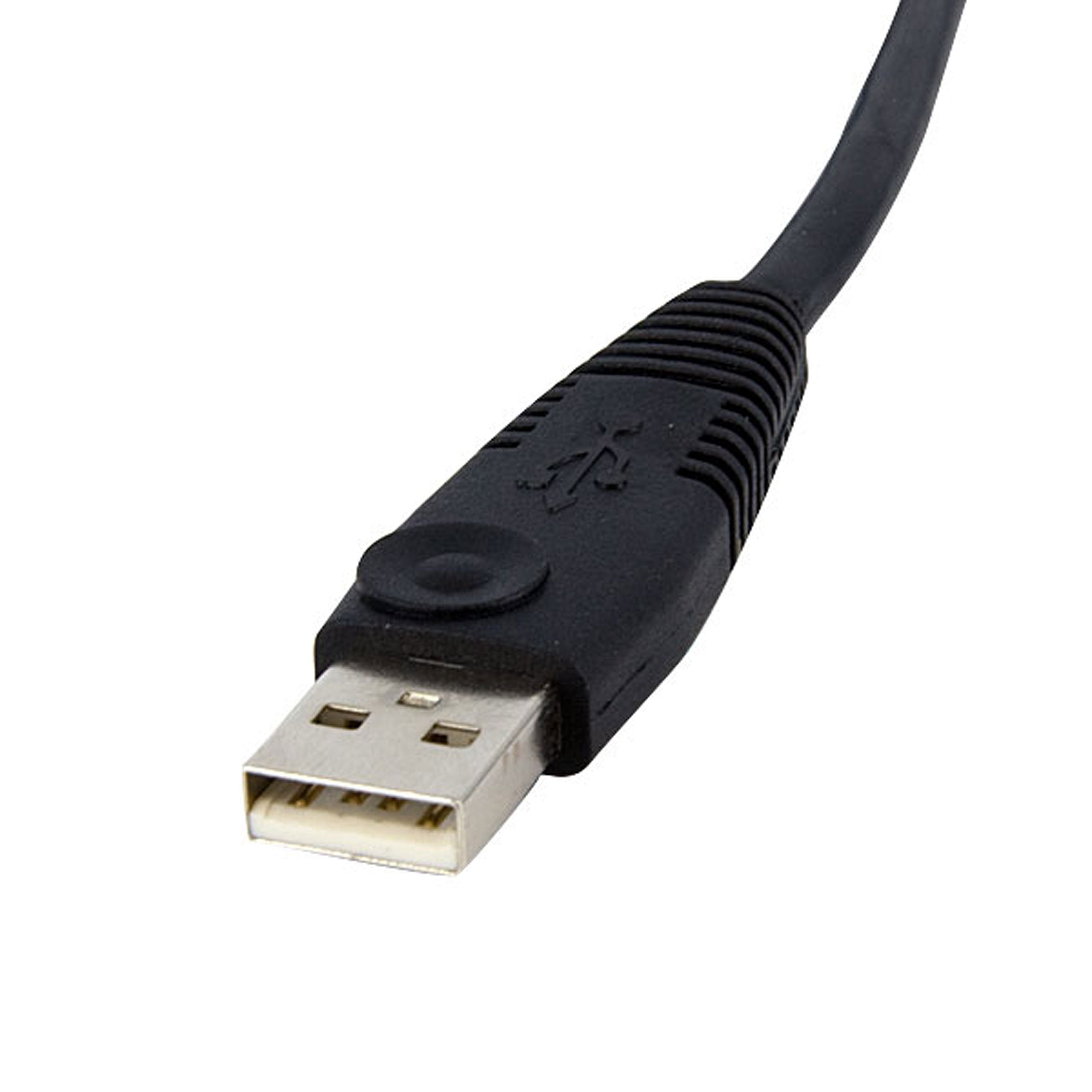 Startech.Com 10 Ft / 3M 4 In 1 Usb Dual Link Dvi D Kvm Switch Cable W/Audio & Microphone (Dvid4N1Usb10)