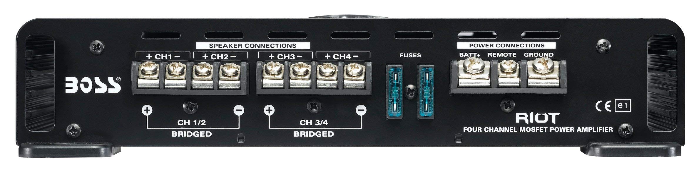 Boss Audio Systems R3004 4 Channel Car Amplifier   1200 Watts, 2/4 Ohm Stable, Class A/B, Full Range, Bridgeable, Mosfet Power S